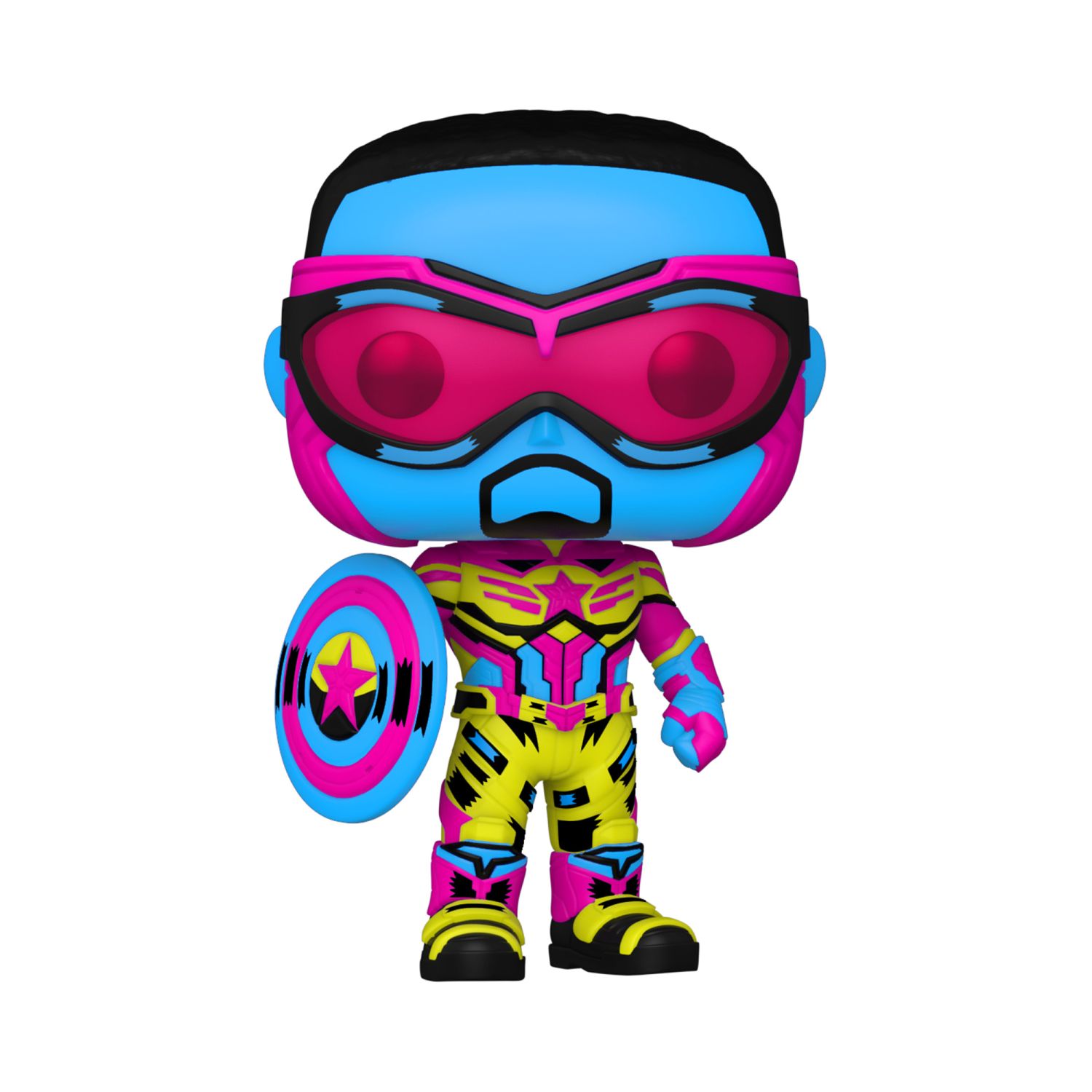 Funko Pop!: Marvel Falcon & Winter Soldier-Captain America (Special Edition Blacklight) - Image 2