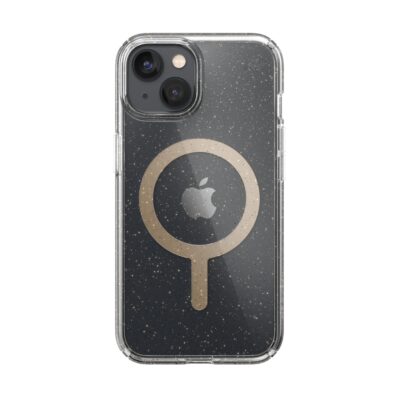 Speck Presidio Perfect Clear Glitter Magsafe Case - iPhone 14