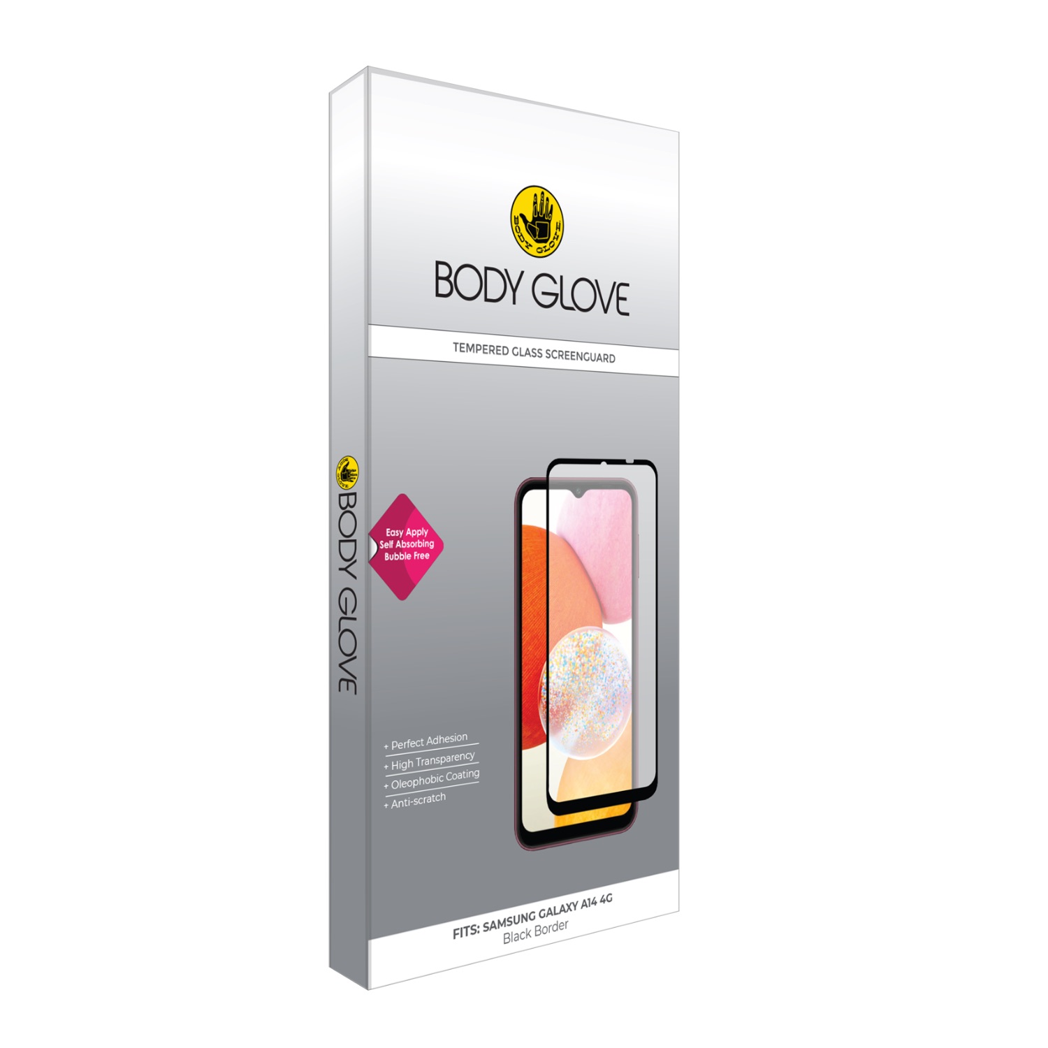 Body Glove Tempered Glass Screen Protector - Samsung Galaxy A14 4G - Image 3