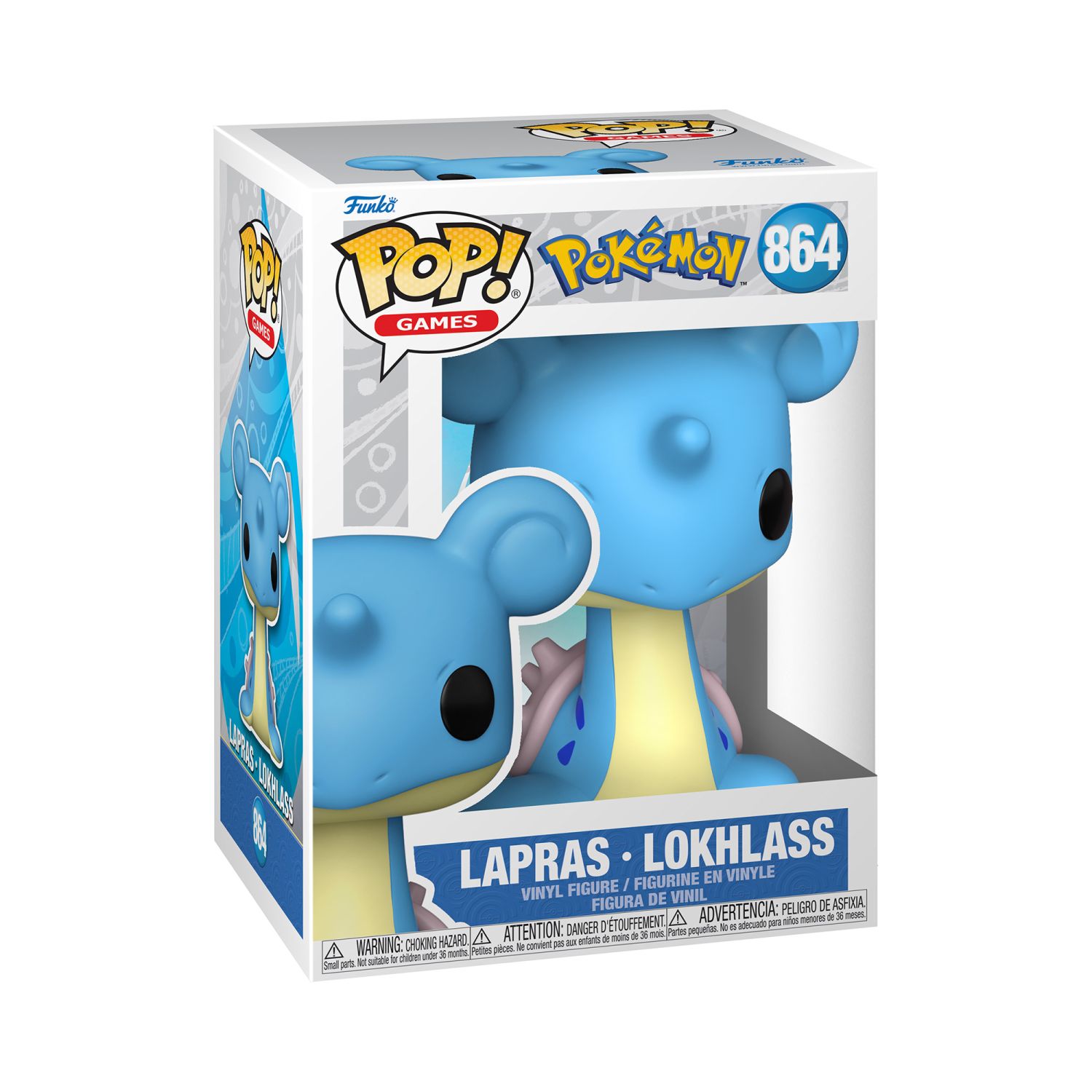 Funko Pop! Pokémon – Lokhlass (Lapras) Jumbo 10 Inches (25 Cm) – Figurine De Collection Officielle