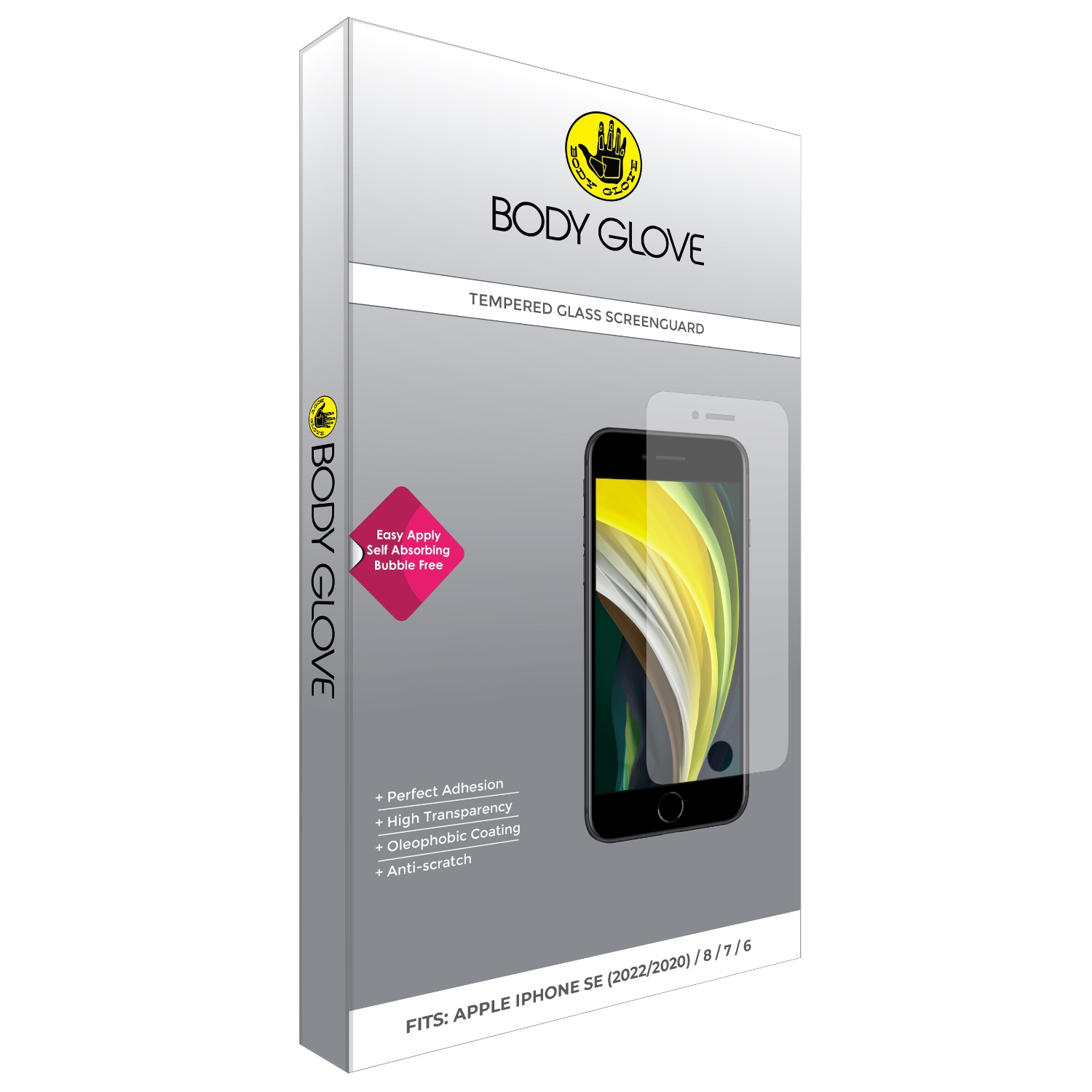 Body Glove Tempered Glass Screen Protector - Apple iPhone SE (2022) / iPhone SE (2020) / iPhone 8 / iPhone 7 / iPhone 6 - Image 5