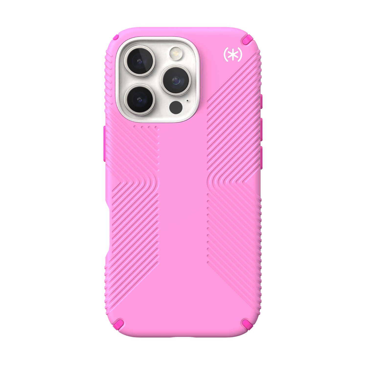 Speck Presidio2 Grip MagSafe Case - Apple iPhone 16 Pro - True Pink & Shocking Pink