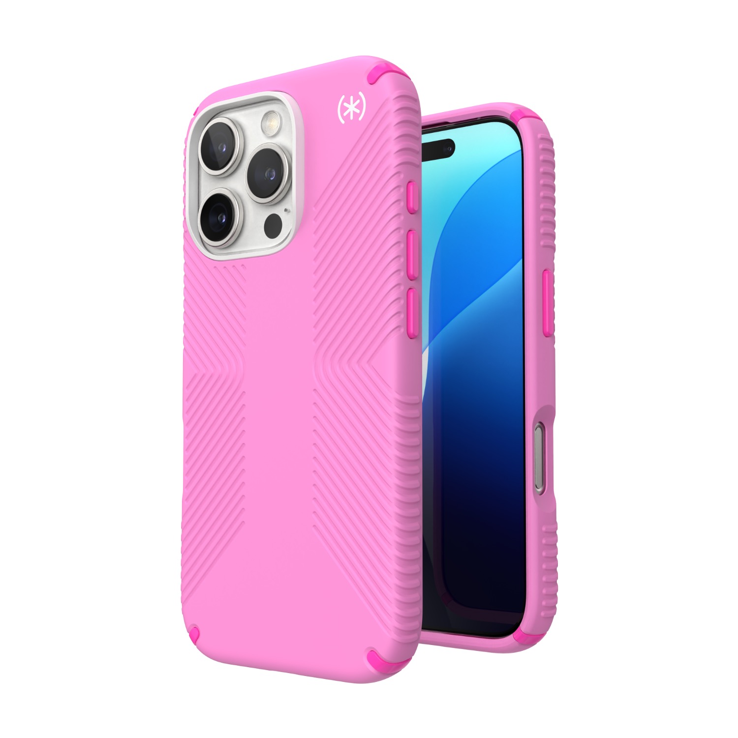 Speck Presidio2 Grip MagSafe Case - Apple iPhone 16 Pro - True Pink & Shocking Pink - Image 5