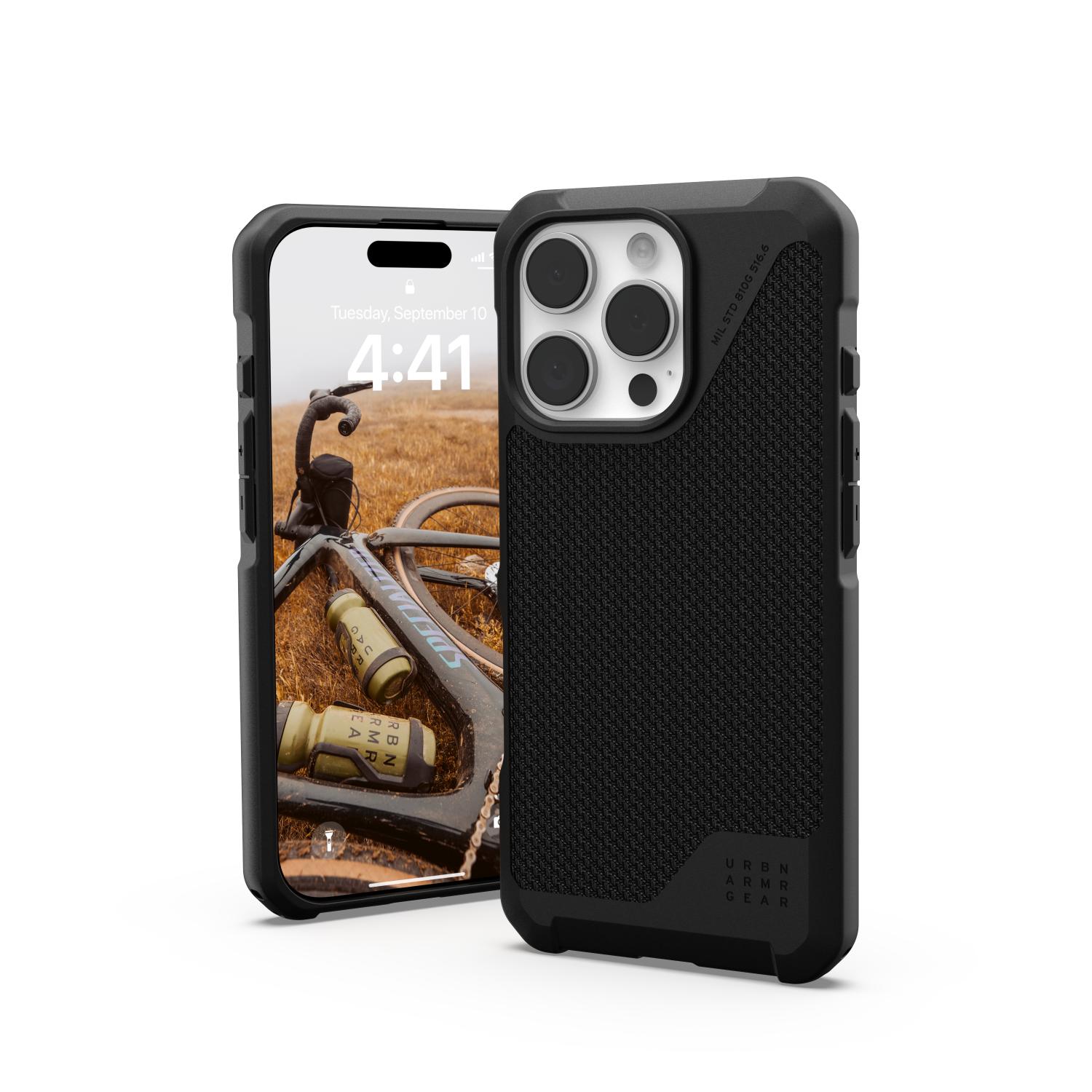 UAG Metropolis LT MagSafe Case - Apple iPhone 16 Pro - Kevlar Black
