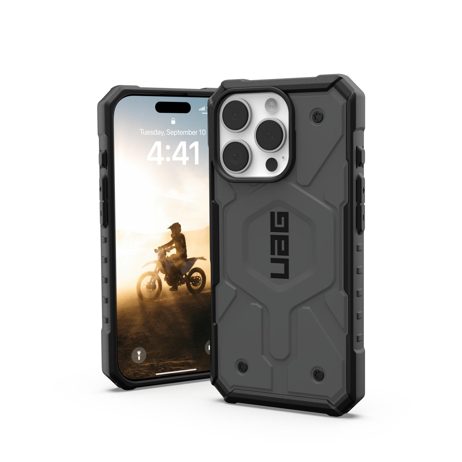 UAG Pathfinder Magsafe Case - Apple iPhone 16 Pro - Silver