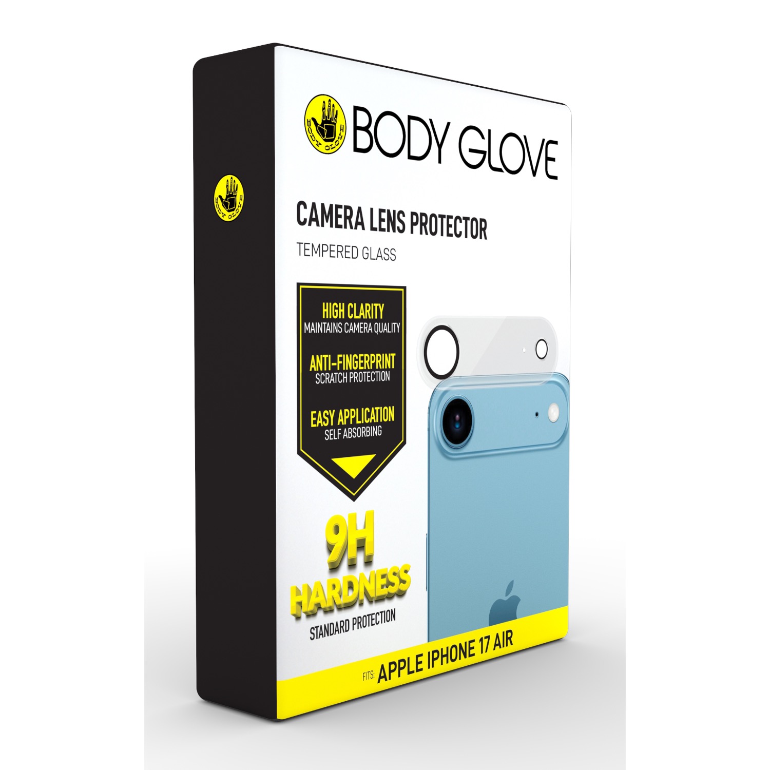 Body Glove Tempered Glass Camera Screen Protector - Apple iPhone Air - Black - Image 4