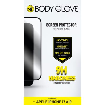 Body Glove Tempered Glass Screen Protector - Apple iPhone Air - Black