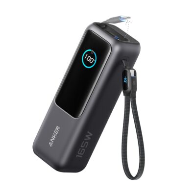 Anker Laptop Power Bank With Retractable Cables 20000mAh 165W - Dark Grey