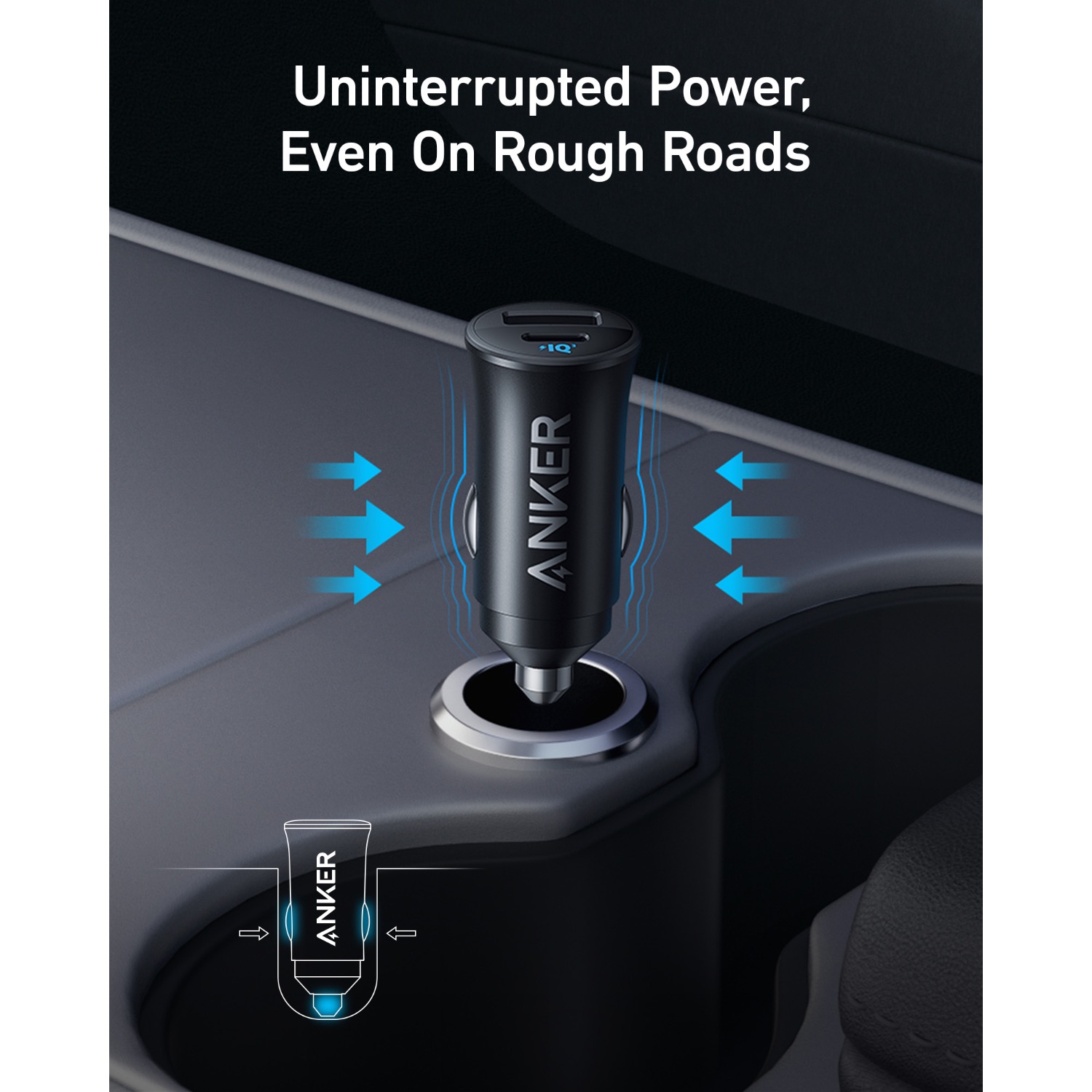 Anker 30W Car Charger (2 Ports) - Black - Image 24