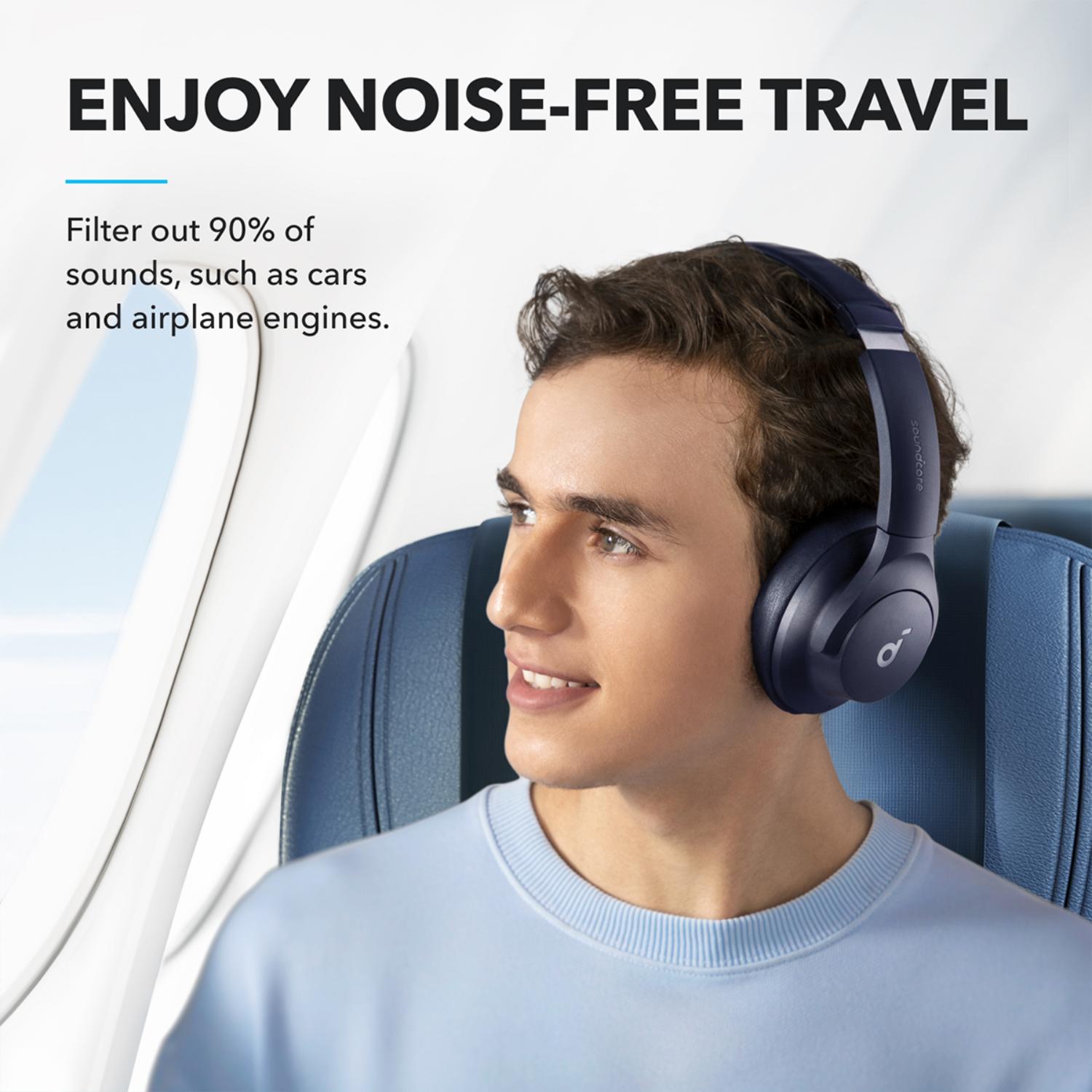 soundcore Q20i Hybrid Active Noise Cancelling Headphones - Blue - Image 2