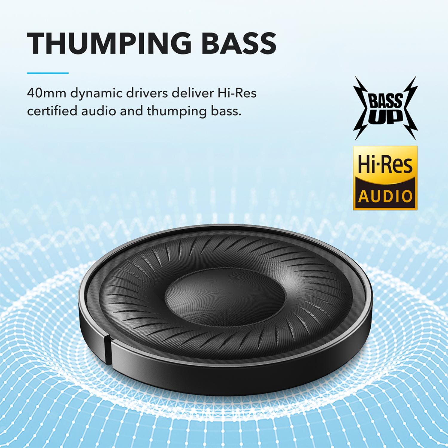 soundcore Q20i Hybrid Active Noise Cancelling Headphones - Blue - Image 3
