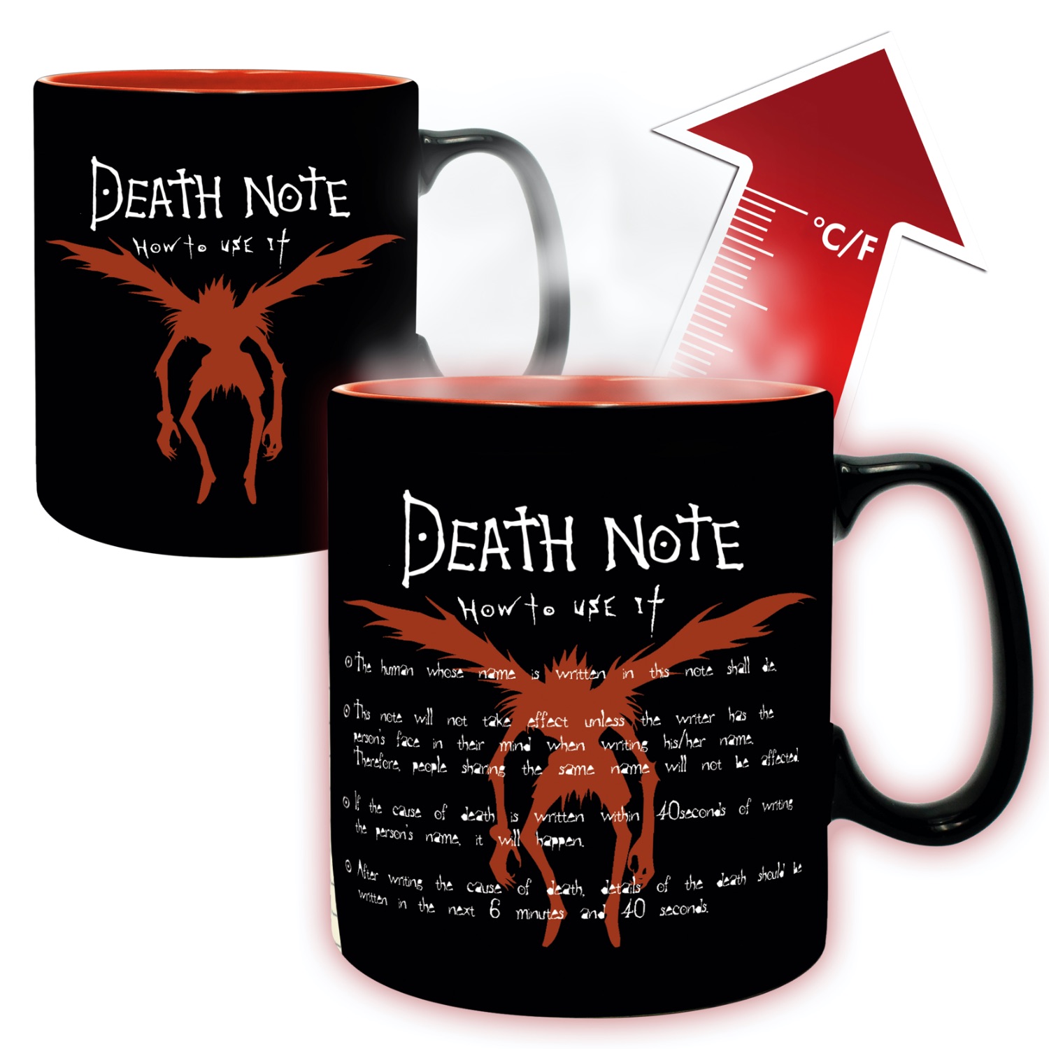 Death Note - Mug Heat Change - 460ml - Kira & Ryuk - Image 3