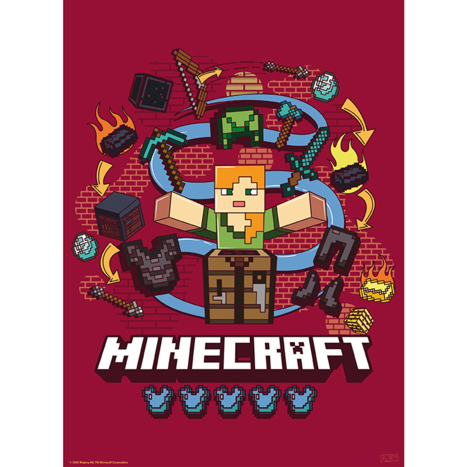Minecraft - Set 2 Chibi Posters - Core Minecraft (52x38) - Image 9