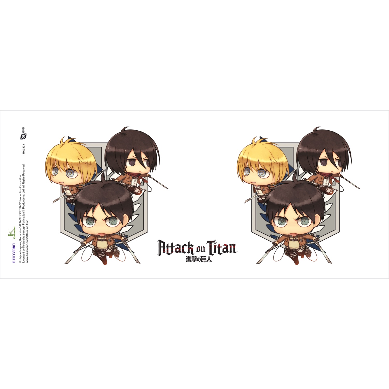 Attack On Titan - Mug - 320ml - Chibi Trio - Image 12