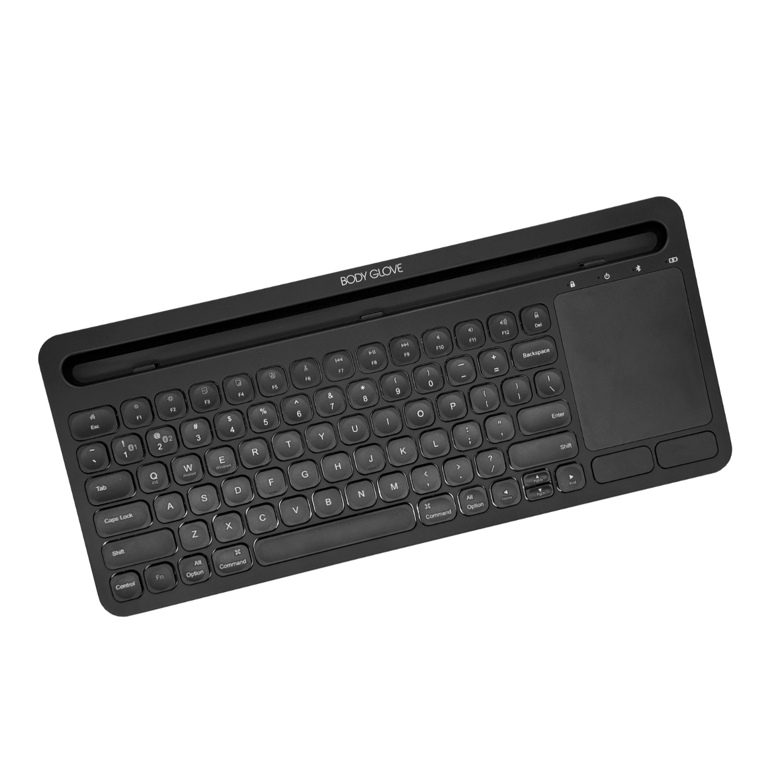 Body Glove Wireless Keyboard With Stand - Black - Image 19