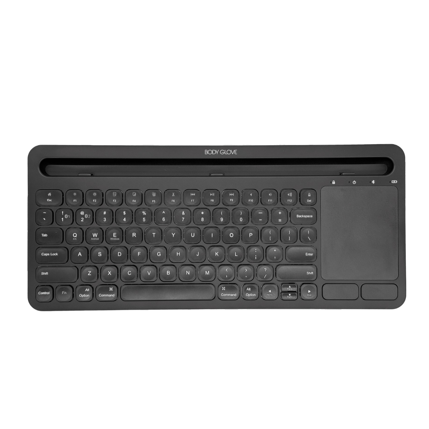 Body Glove Wireless Keyboard With Stand - Black - Image 11
