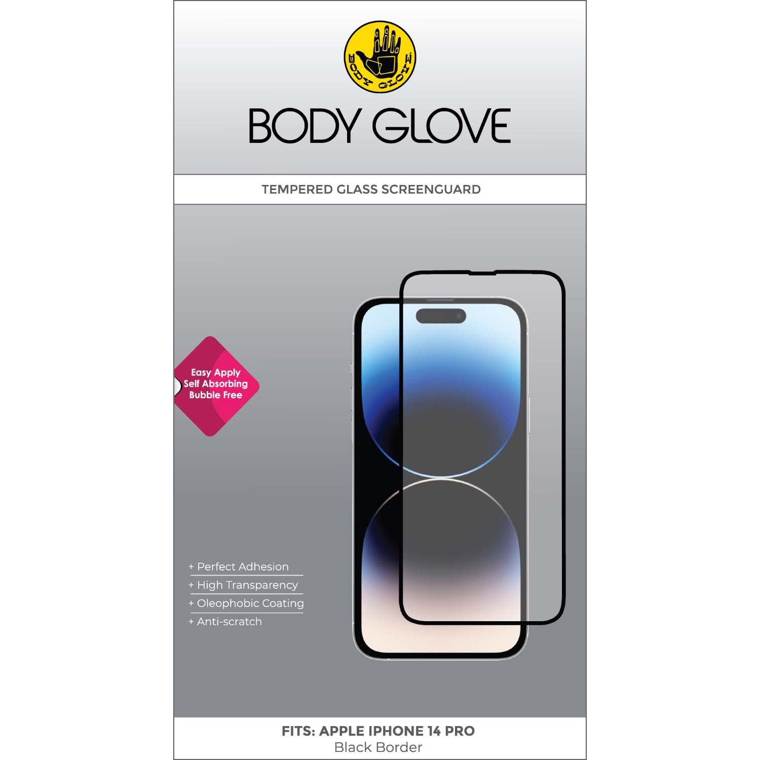 Body Glove Tempered Glass Screen Protector - Apple iPhone 14 Pro - Image 3