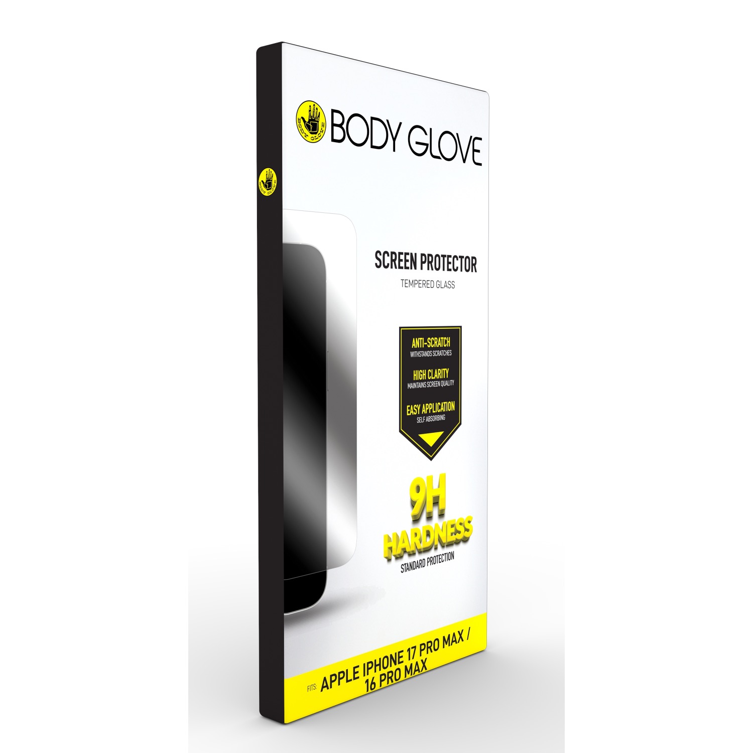 Body Glove Tempered Glass Screen Protector - Apple iPhone 17 Pro Max/16 Pro Max - Clear - Image 9