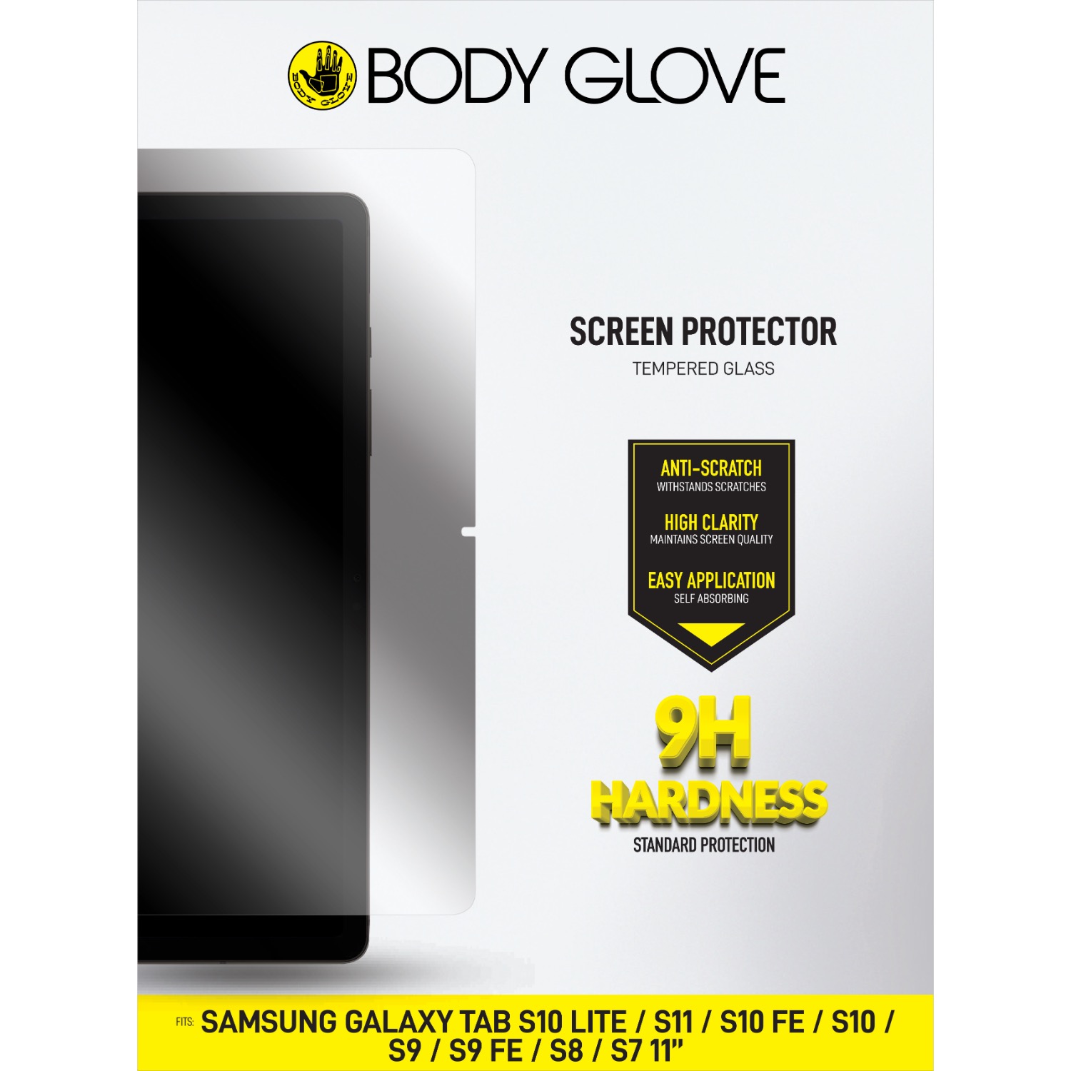 Body Glove Tempered Glass Screen Protector - Samsung Galaxy Tab S11/S10 Lite/S10/S9/ Tab S9 FE / Tab S8 / Tab S7 - Image 3
