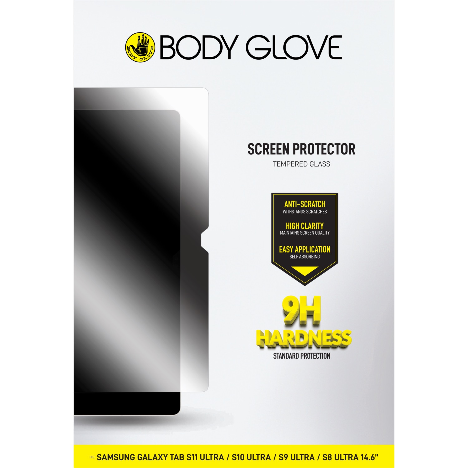 Body Glove Tempered Glass Screen Protector - Samsung Galaxy Tab S11 Ultra / Tab S9 Ultra / Tab S8 Ultra - Image 5