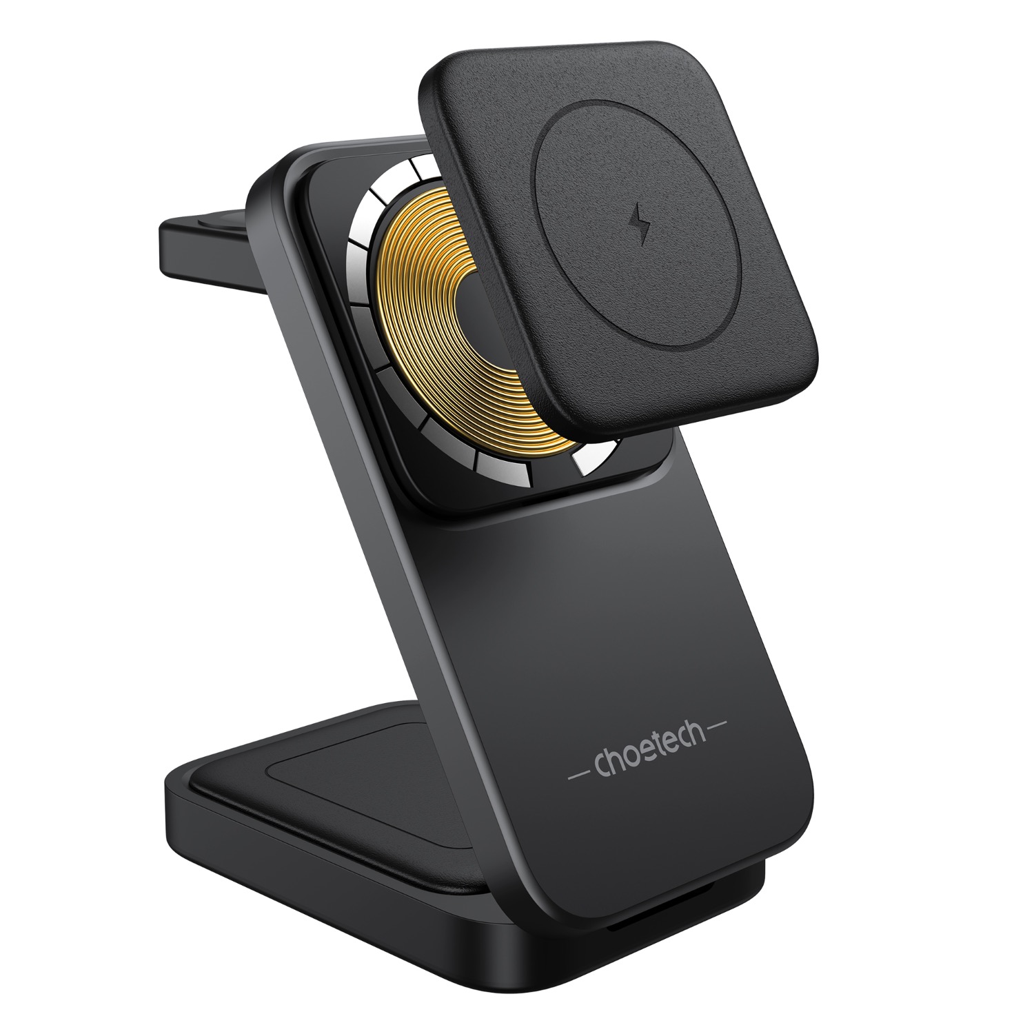Choetech Fast Wireless 3 In 1 Magnetic Charging Stand T611-F 15W - Black - Image 29