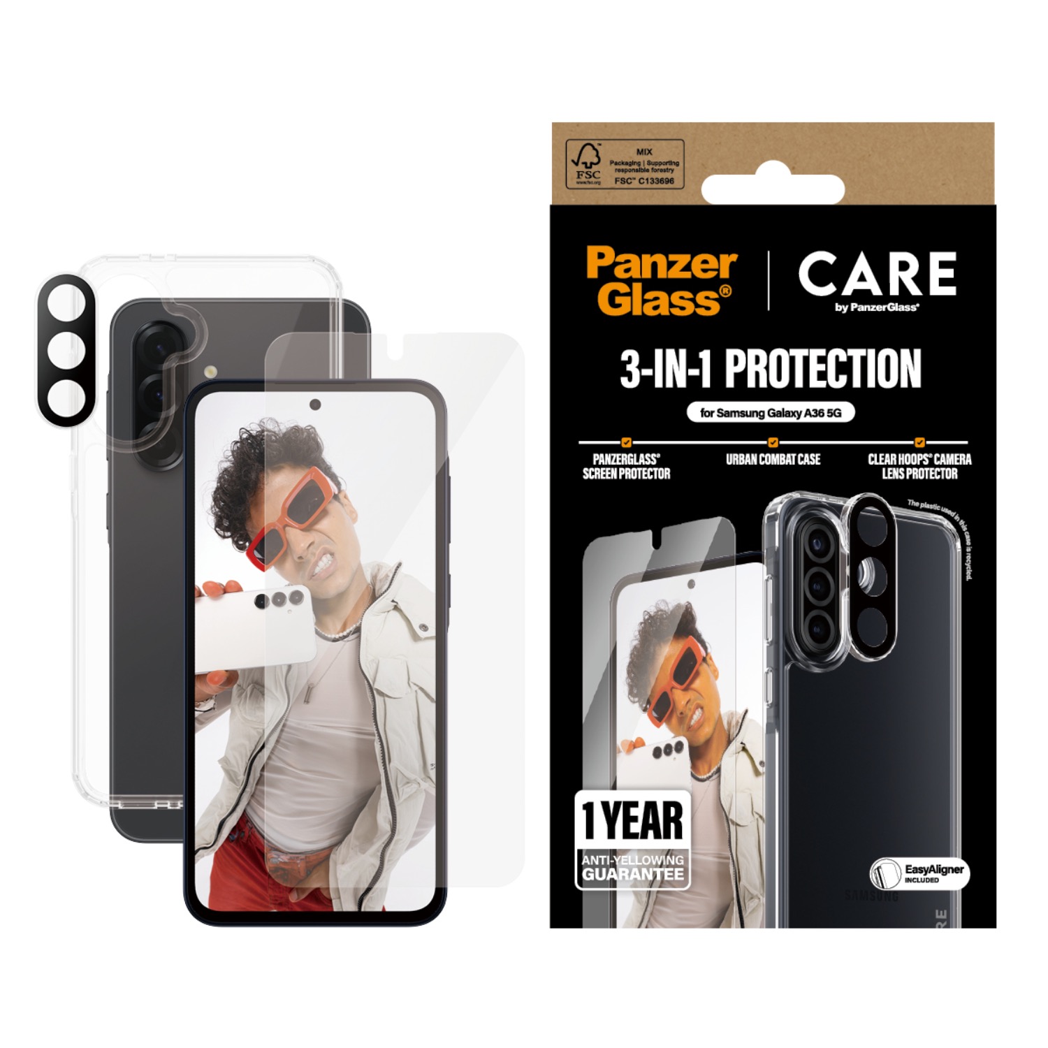 PanzerGlass 3-In-1 Protection Bundle - Samsung Galaxy A36 - Image 3