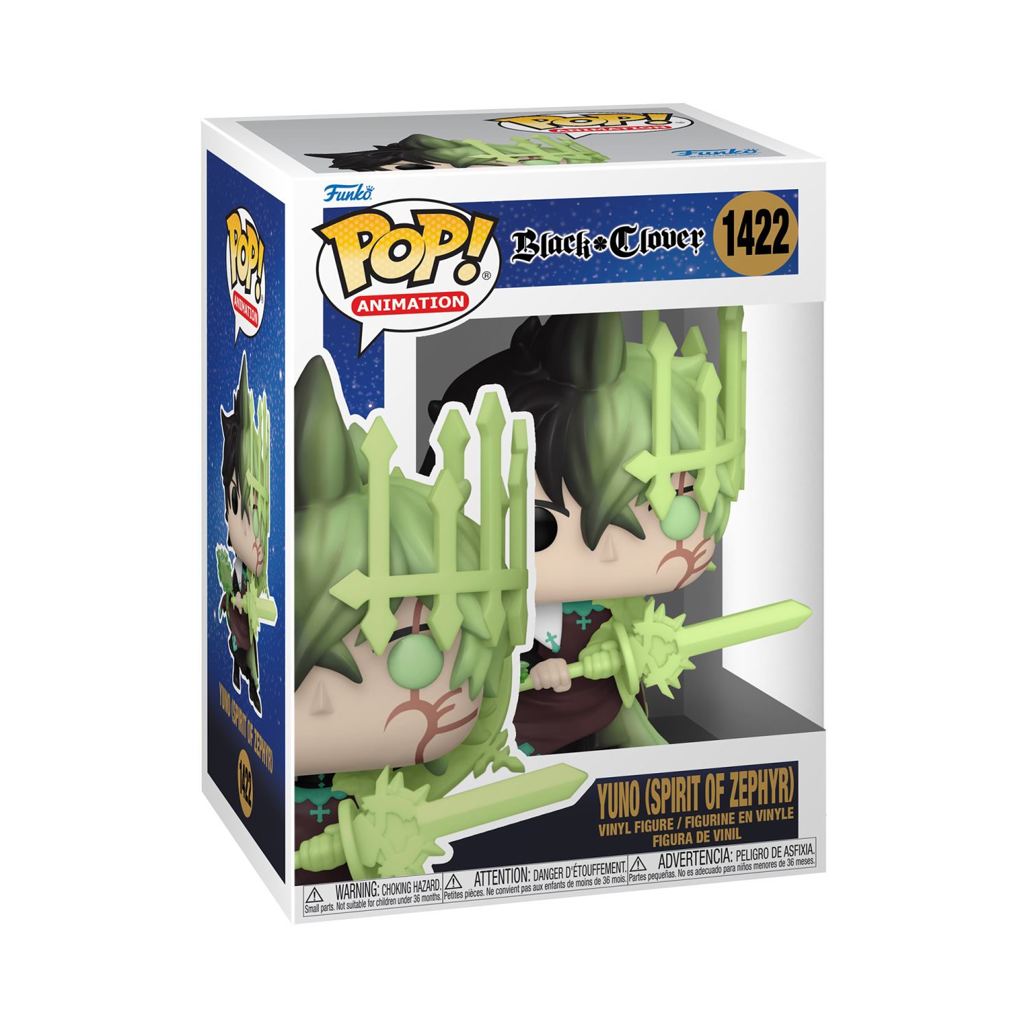 Funko Pop! Animation: Black Clover - Yuno (Spirit of Zephyr) - Image 5