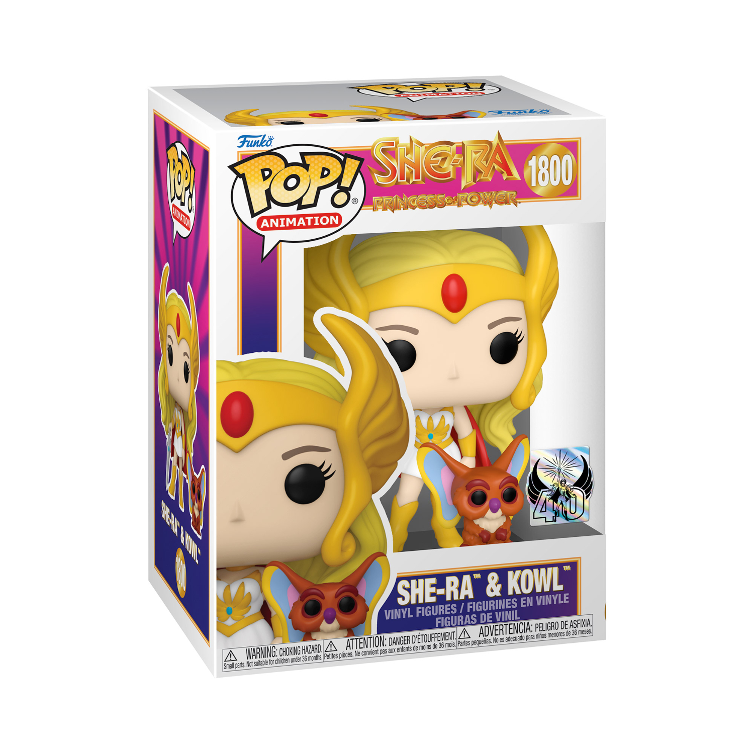 Funko Pop! Animation: She-Ra Princess of Power - She-Ra and Kowl (40th Anniversary) - Image 3