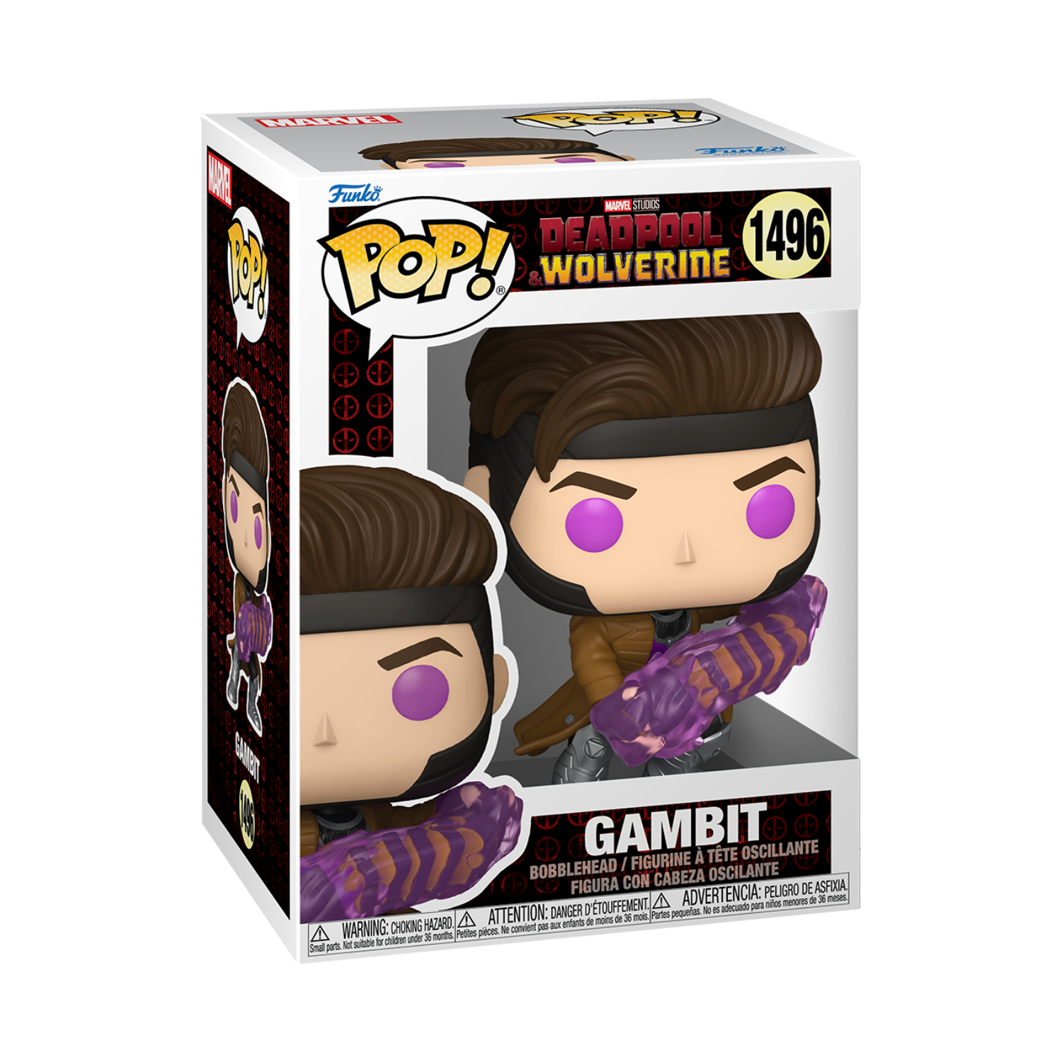 Funko Pop! Marvel: Deadpool & Wolverine - Gambit With Charged Cards - Image 7