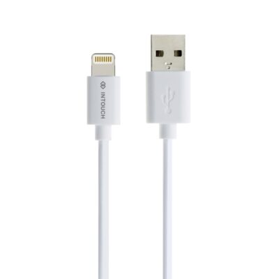 INTOUCH USB To Lightning Cable 2 Metre - White