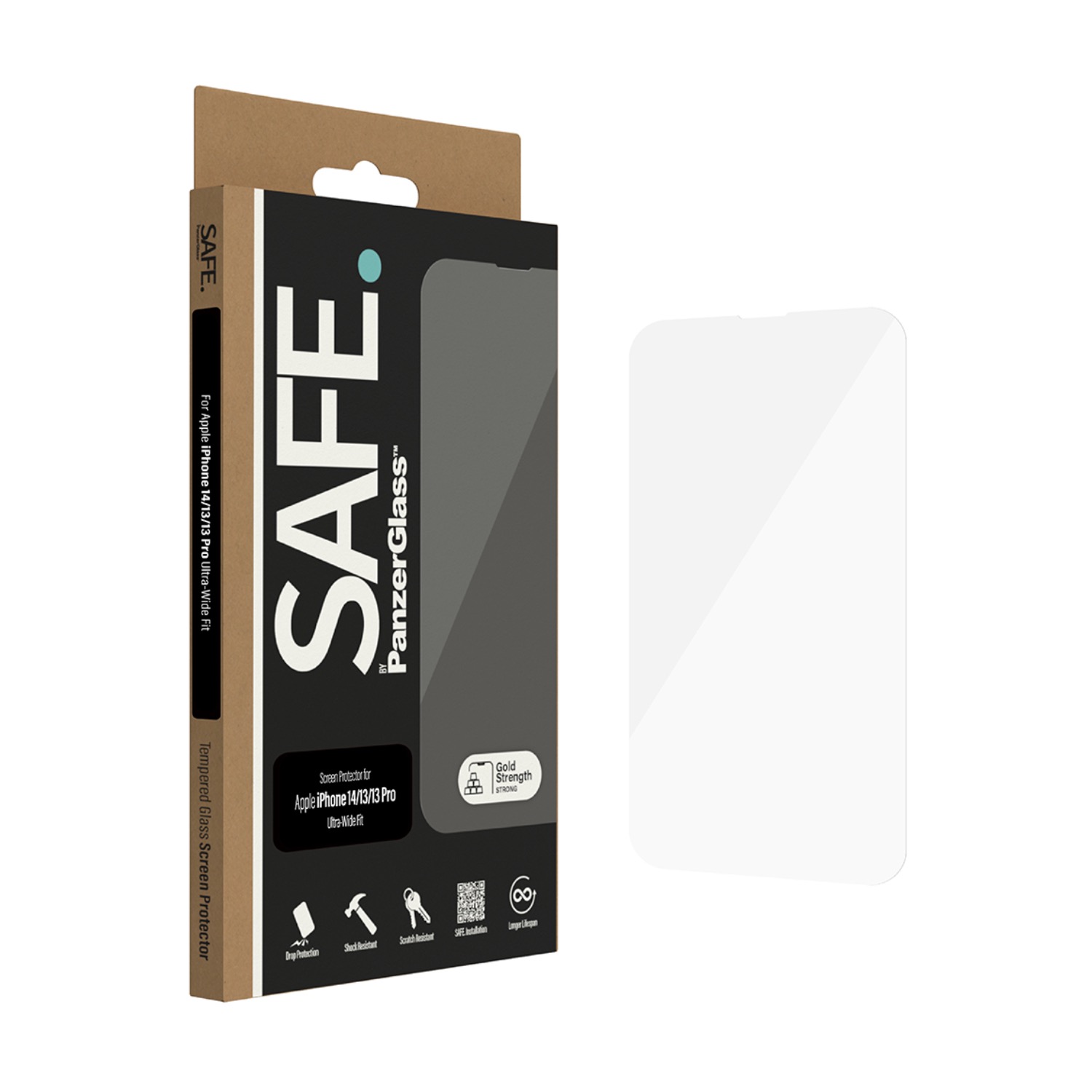 SAFE. By PanzerGlass Privacy Screen Protector Ultra Wide Fit - Apple iPhone 14 / iPhone 13 / iPhone 13 Pro - Image 23