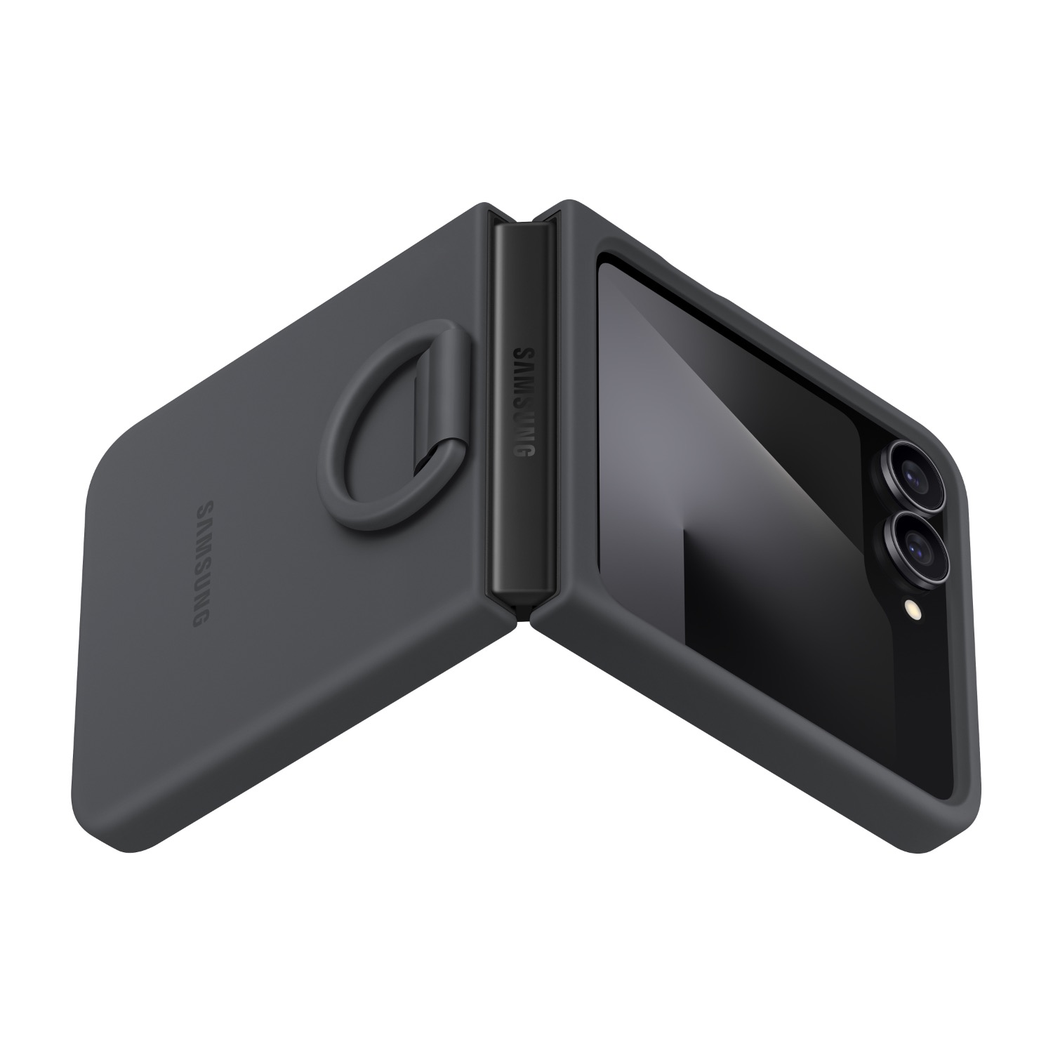 Samsung Silicone Cover With Ring - Samsung Galaxy Z Flip7 FE / Flip6 - Black - Image 26