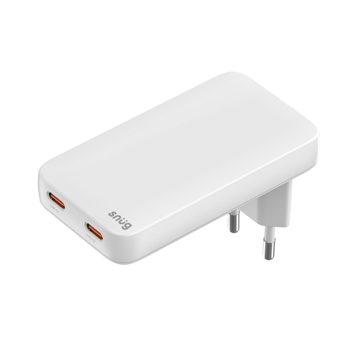 Snug 2 Port PD GaN Slim Wall Charger 45W - White - Image 9