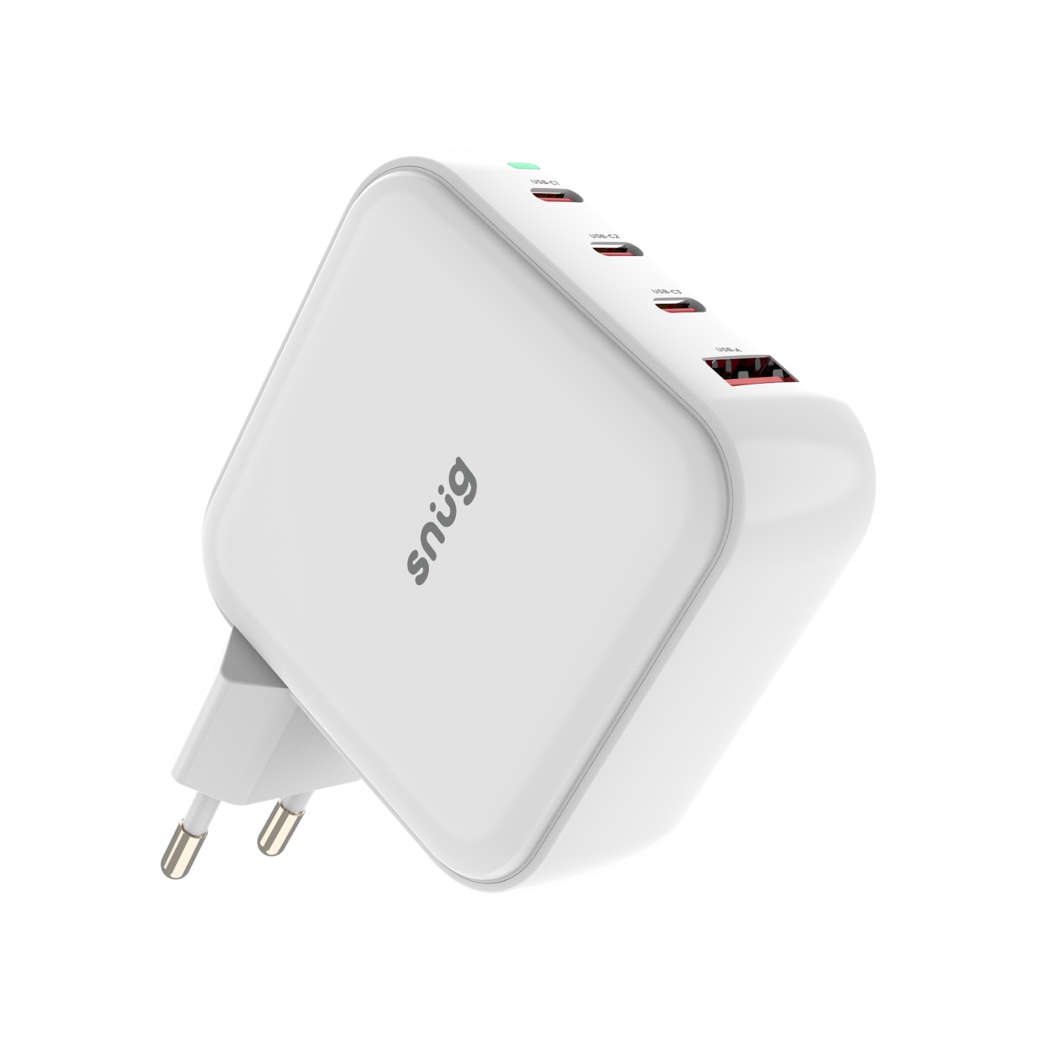 Snug 4 Port PD GaN Wall Charger 100W - White - Image 14