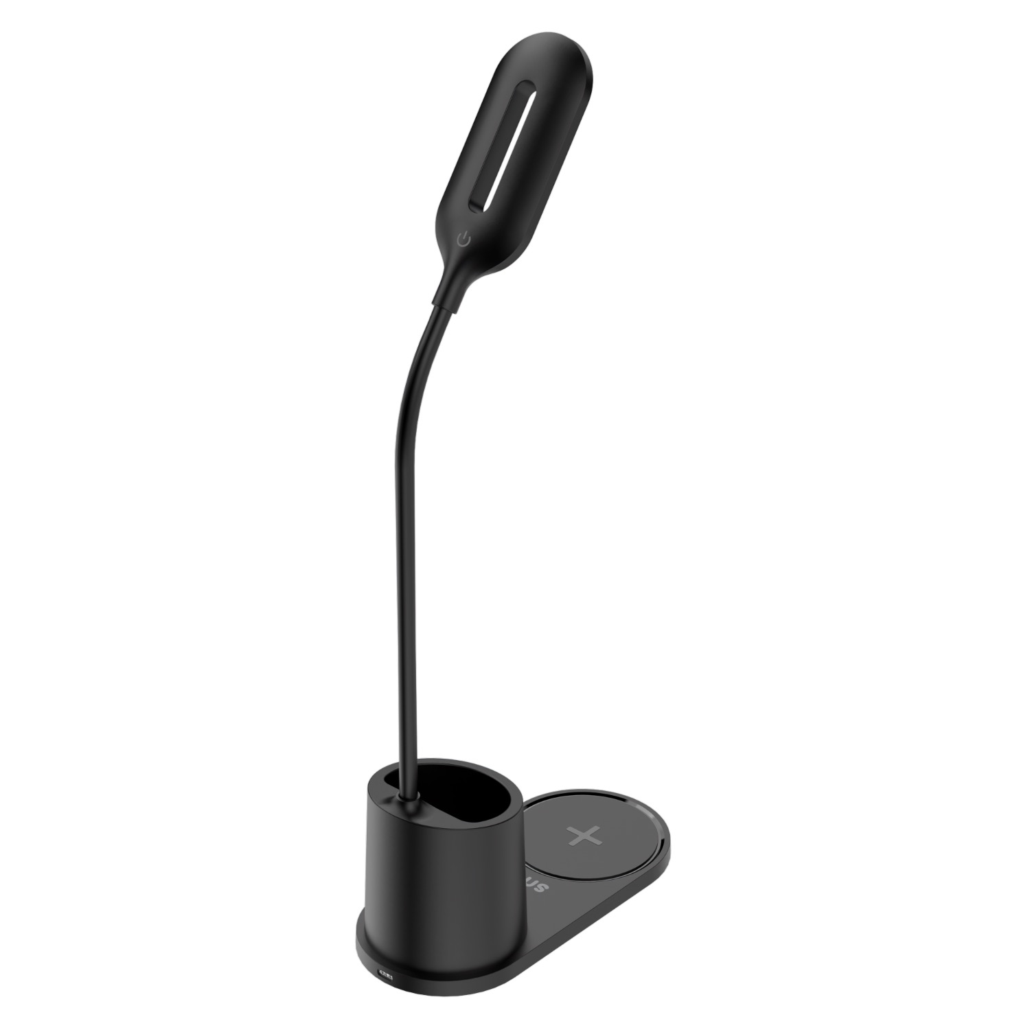 Snug LED Wireless Charger Pad With Pen Holder 15W - Black - Image 30