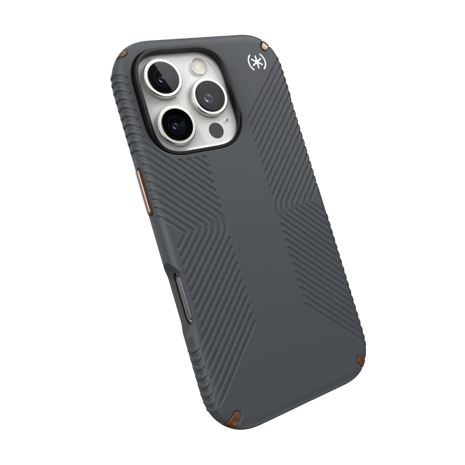 Speck Presidio2 Grip Case - Apple iPhone 16 Pro - Charcoal Grey & Cool Bronze - Image 22