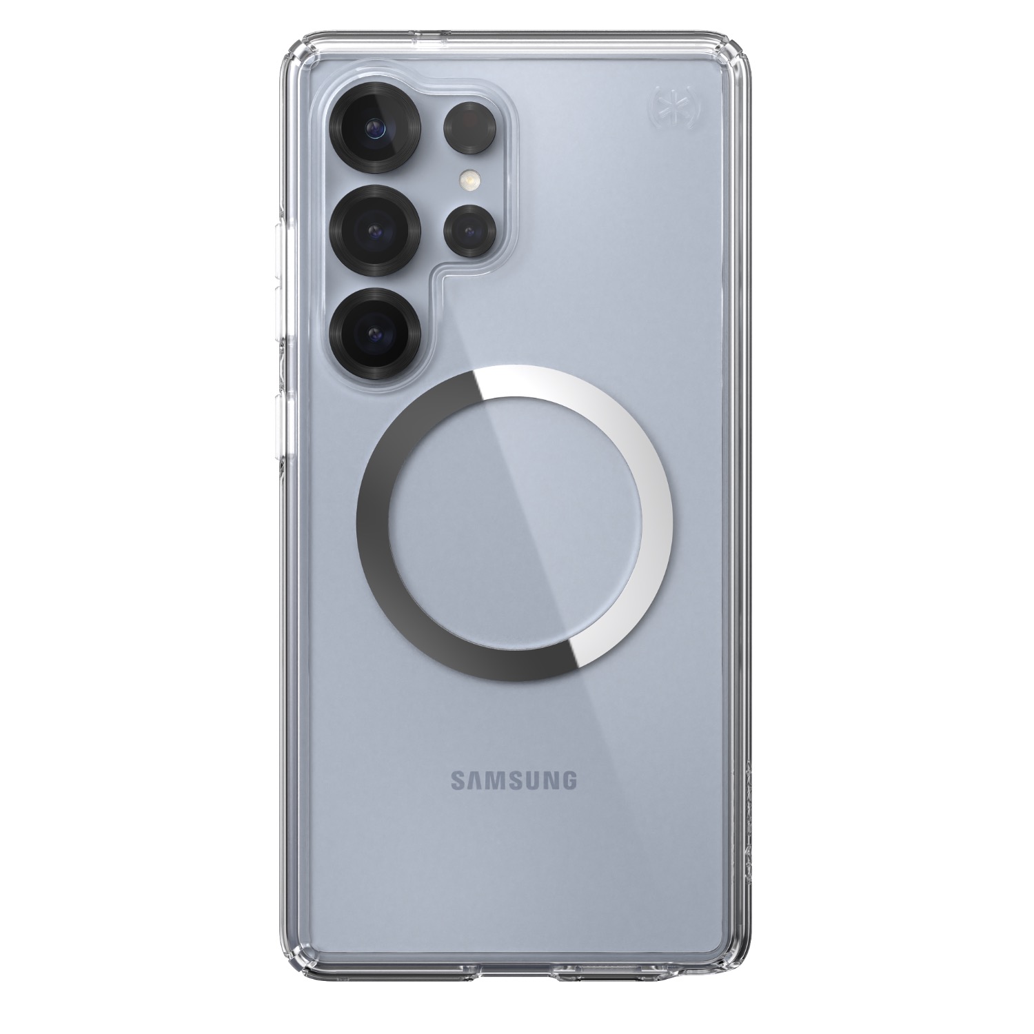 Speck Presidio Perfect Clear Magnet Case - Samsung Galaxy S25 Ultra - Clear & Chrome - Image 13