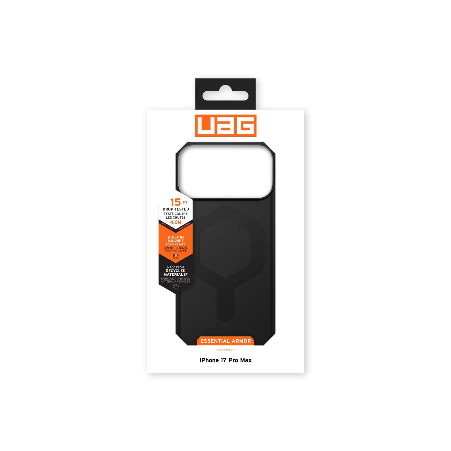 UAG Essential Armor Magsafe Case - Apple iPhone 17 Pro Max - Black - Image 32