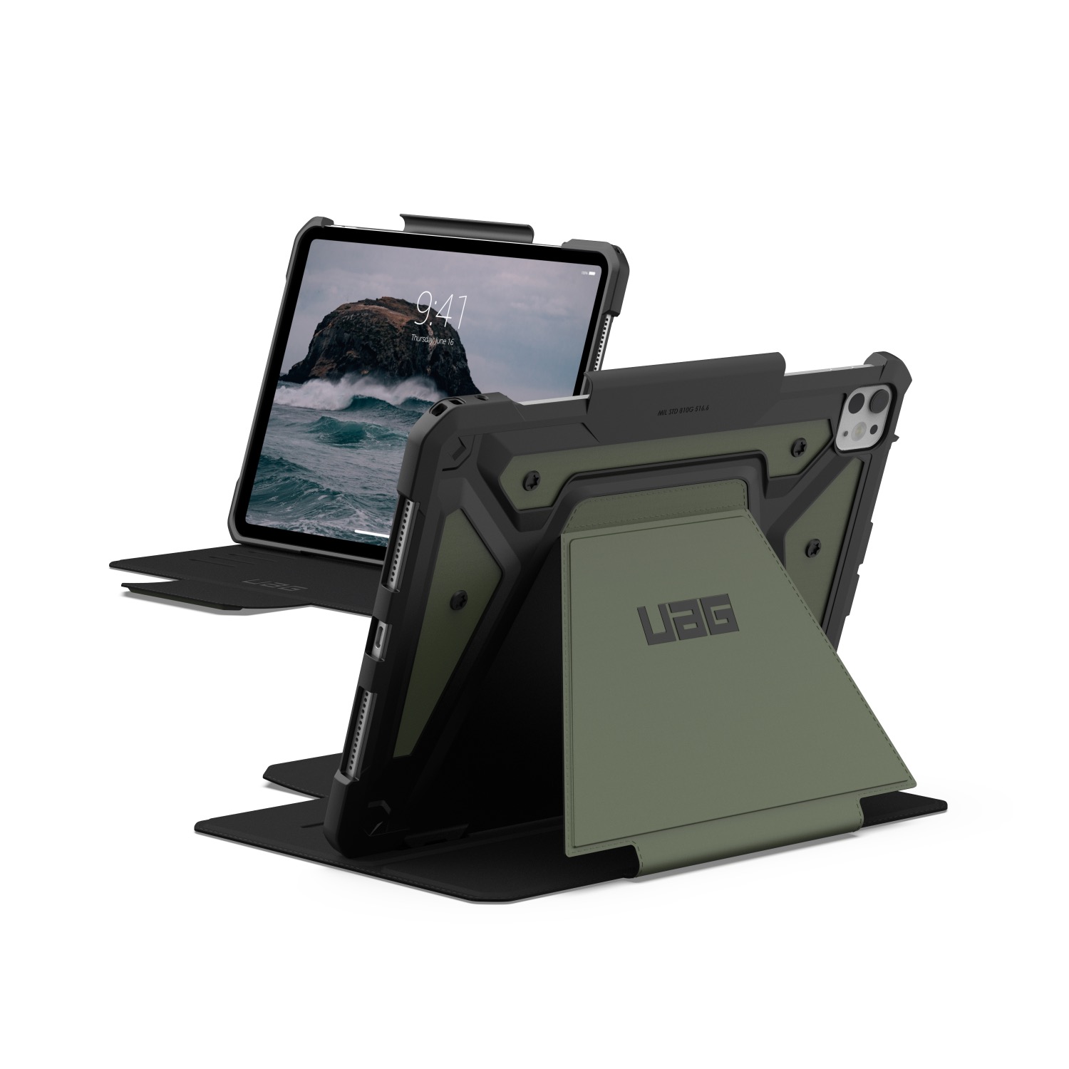 UAG Metropolis SE Tablet Case - Apple iPad Pro 11 (2024) - Olive - Image 19