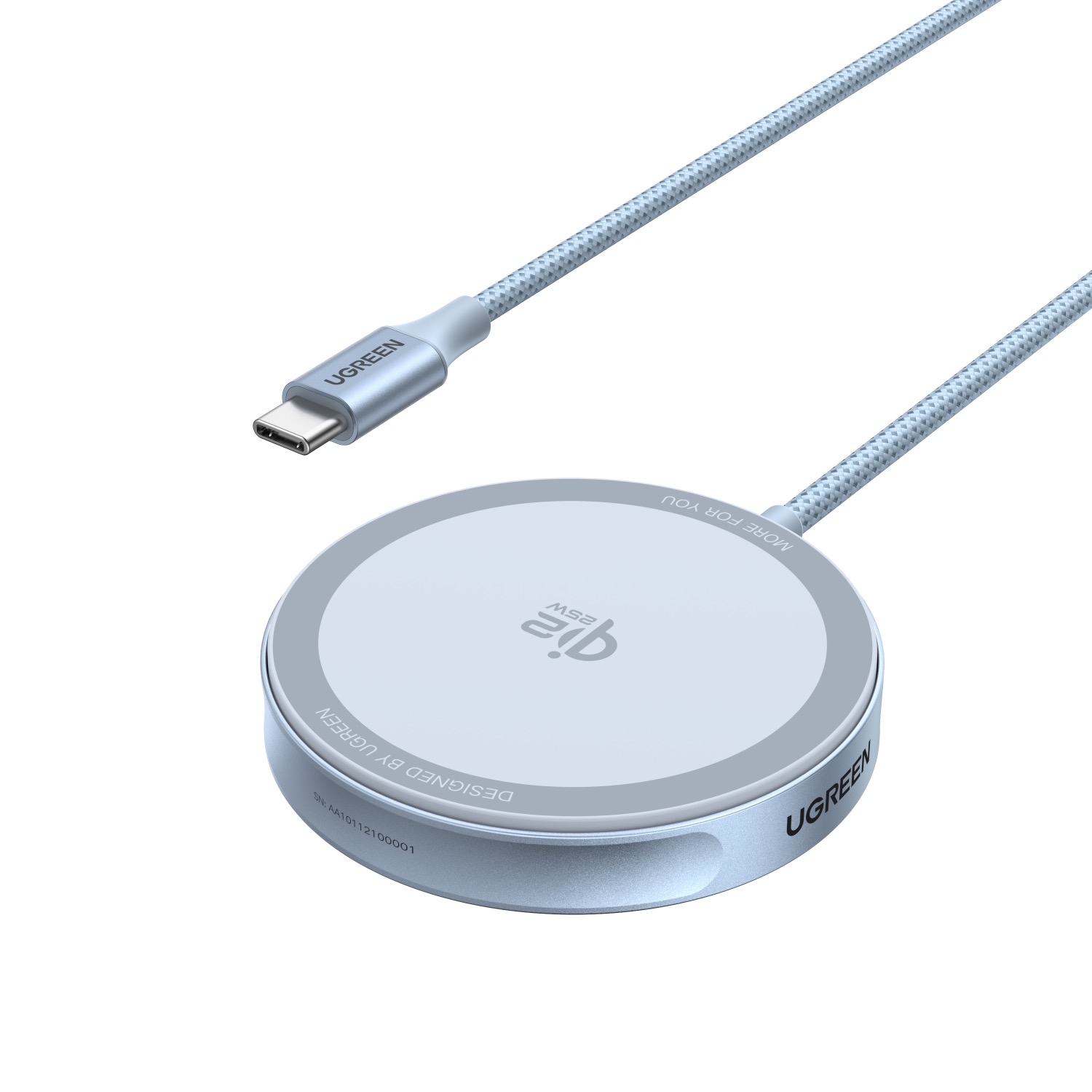 UGREEN Magnetic Wireless Charger 25W - Silver - Image 7
