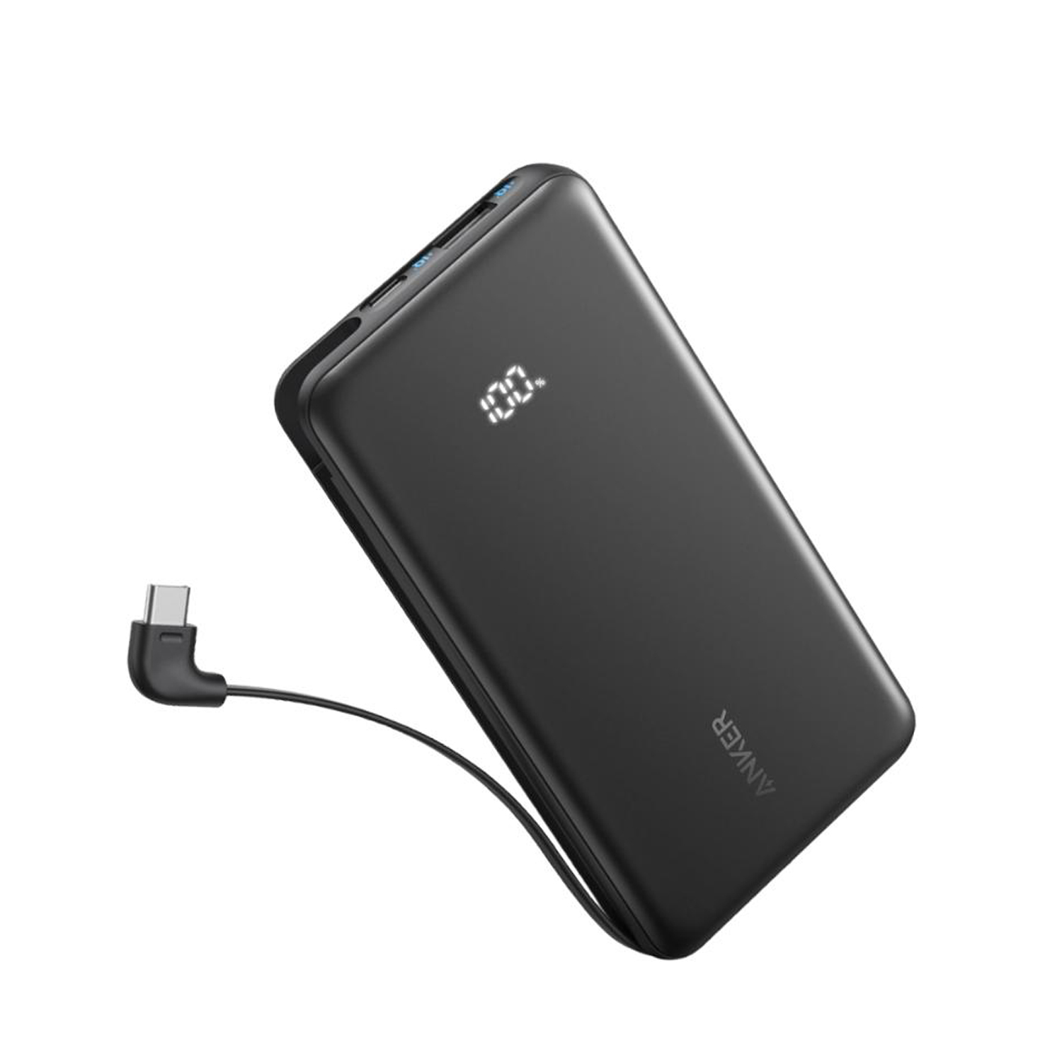 Anker Zolo Power Bank 10000mAh 22.5W With Built-In USB-C Cable - Black - Image 14
