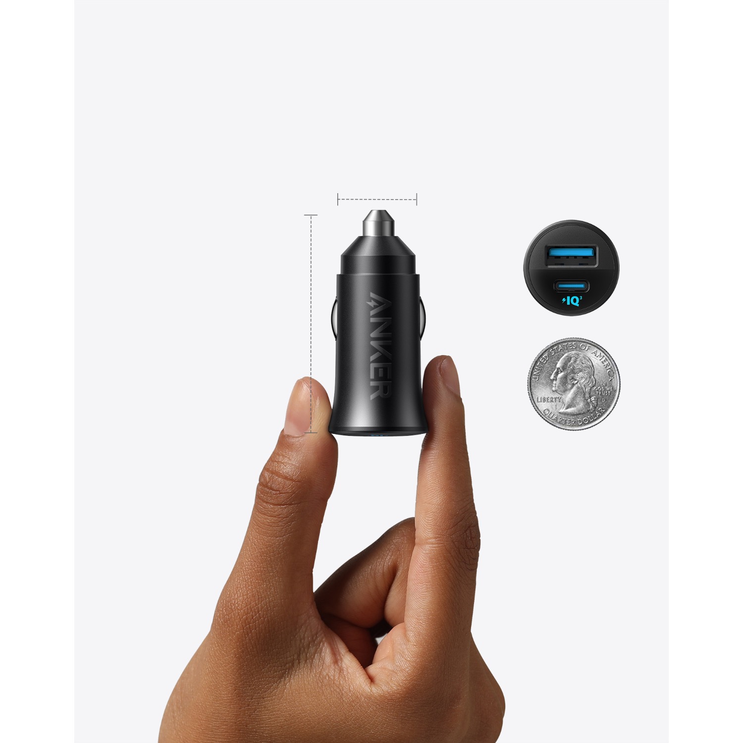 Anker 30W Car Charger (2 Ports) - Black - Image 46
