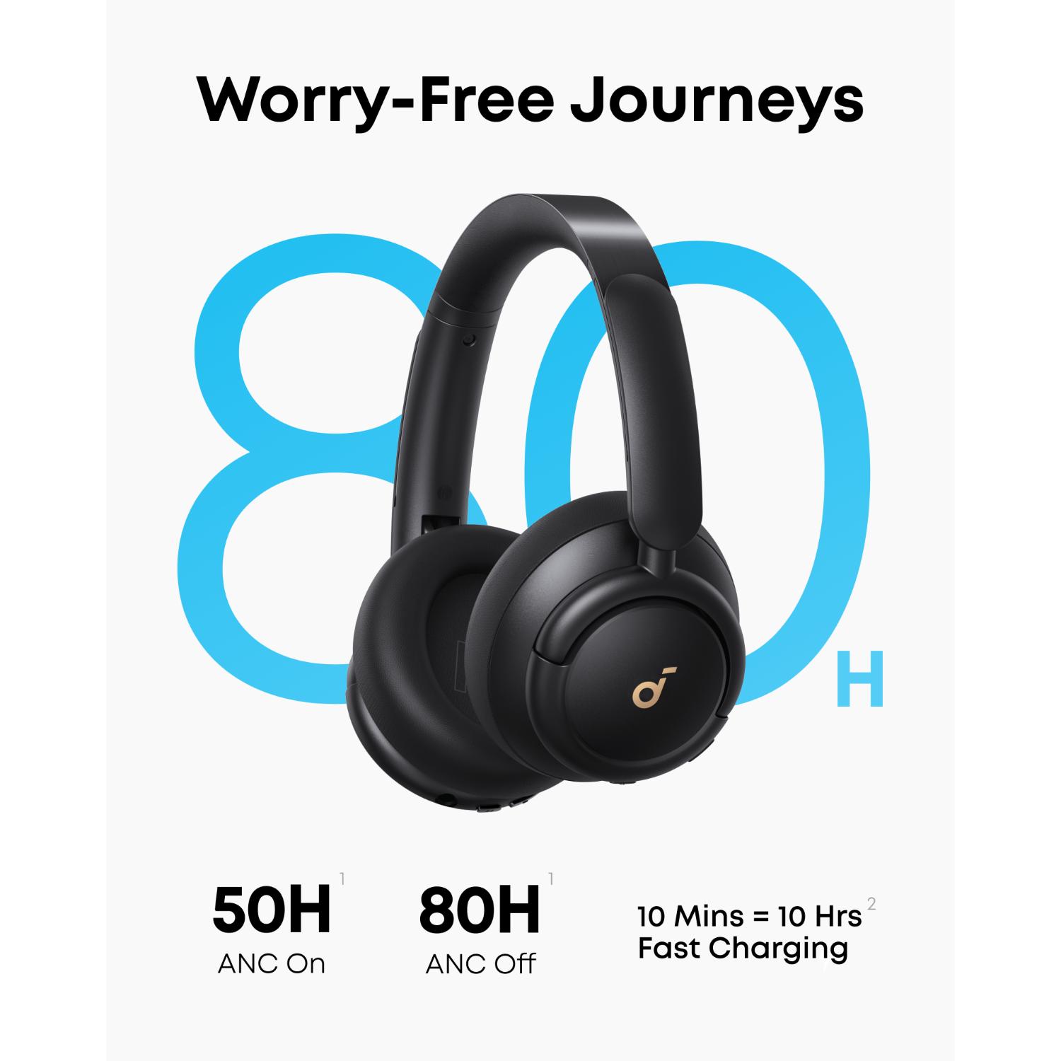 soundcore Q30 Noise Cancelling Headphones - Black - Image 29
