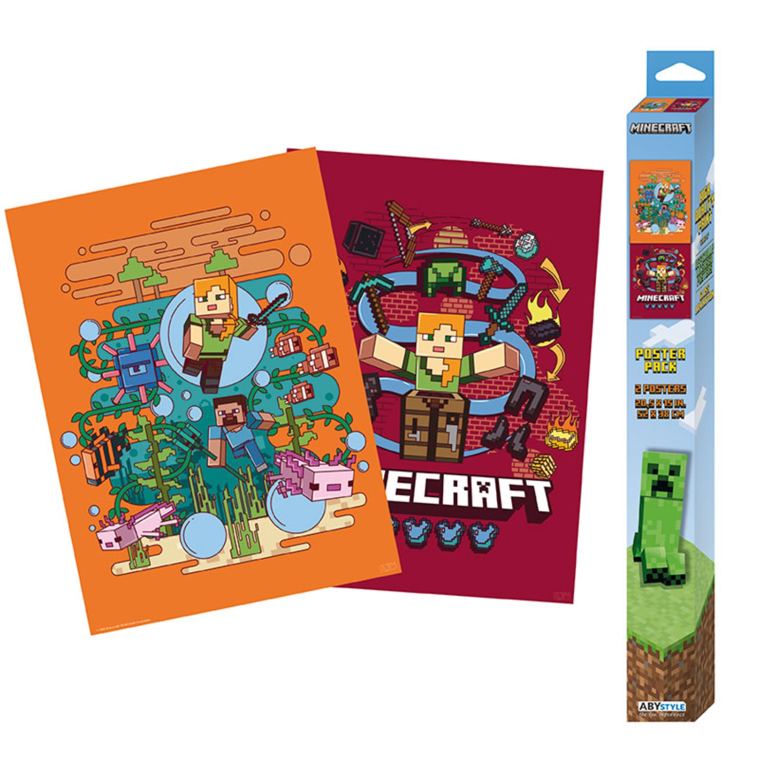 Minecraft - Set 2 Chibi Posters - Core Minecraft (52x38) - Image 16