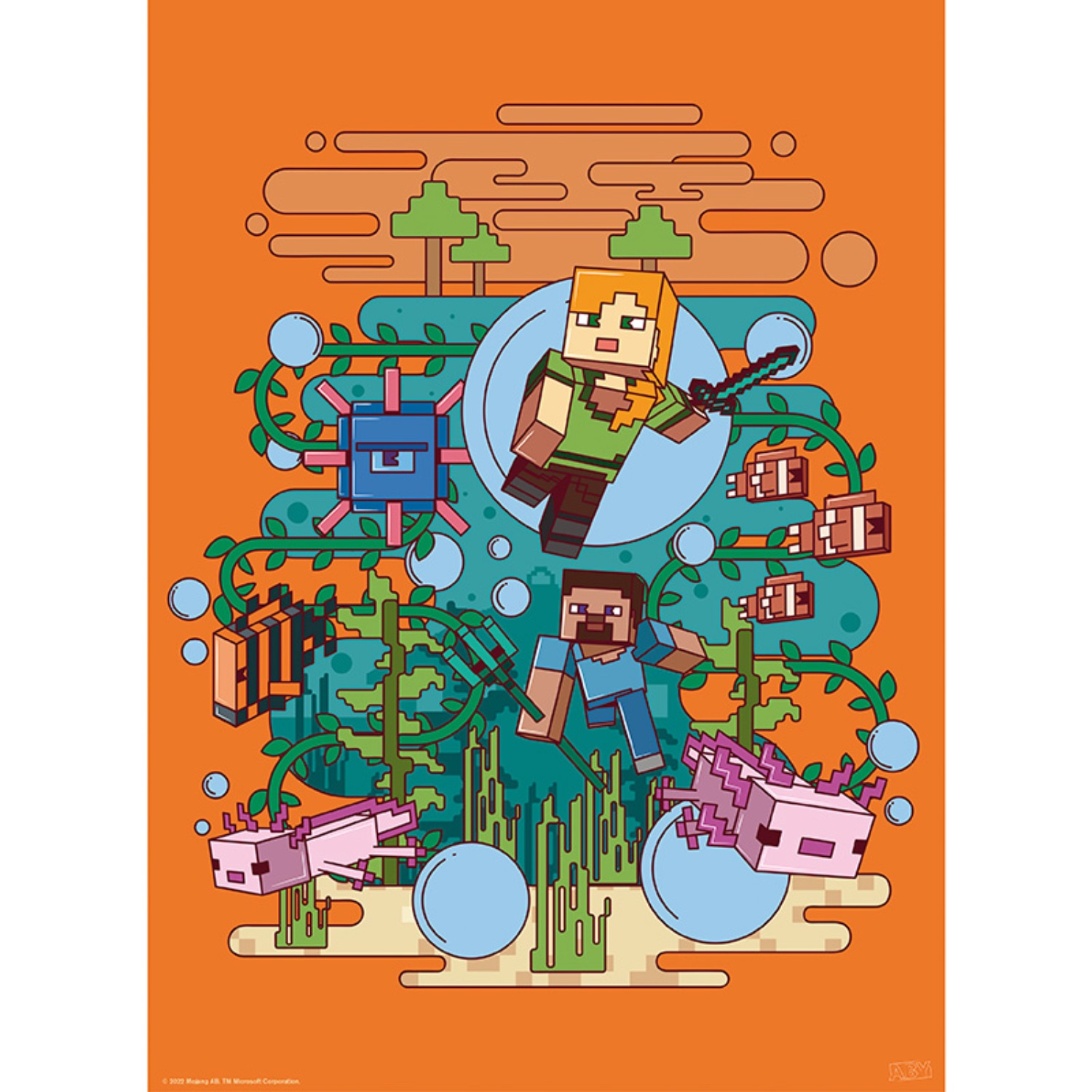 Minecraft - Set 2 Chibi Posters - Core Minecraft (52x38) - Image 23