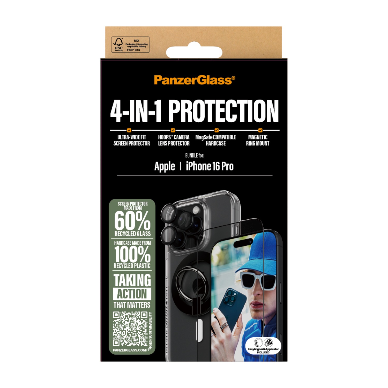 PanzerGlass 3-In-1 Protection Bundle - Apple iPhone 16 Pro - Image 14