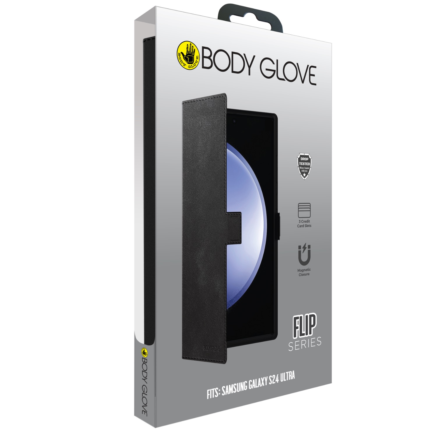 Body Glove Flip Series - Samsung Galaxy S24 Ultra - Black - Image 33