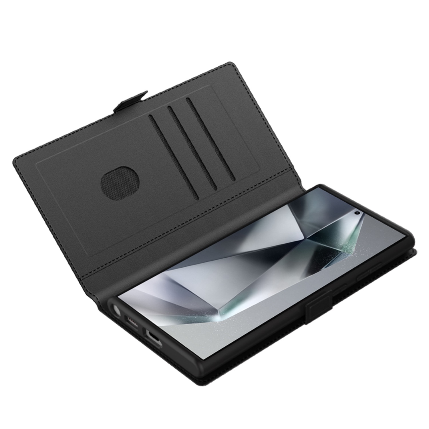 Body Glove Flip Series - Samsung Galaxy S25 Ultra - Black - Image 35