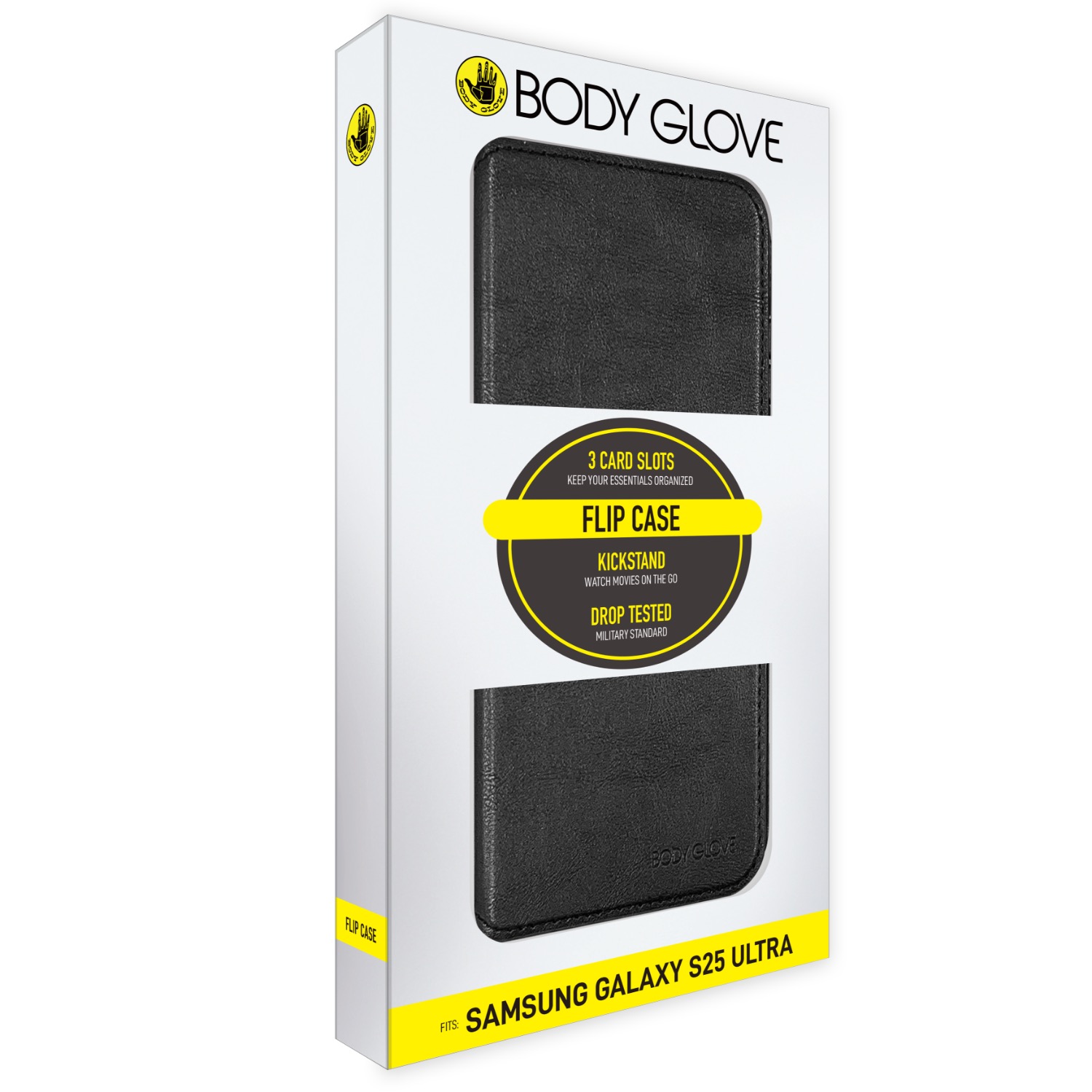 Body Glove Flip Series - Samsung Galaxy S25 Ultra - Black - Image 21