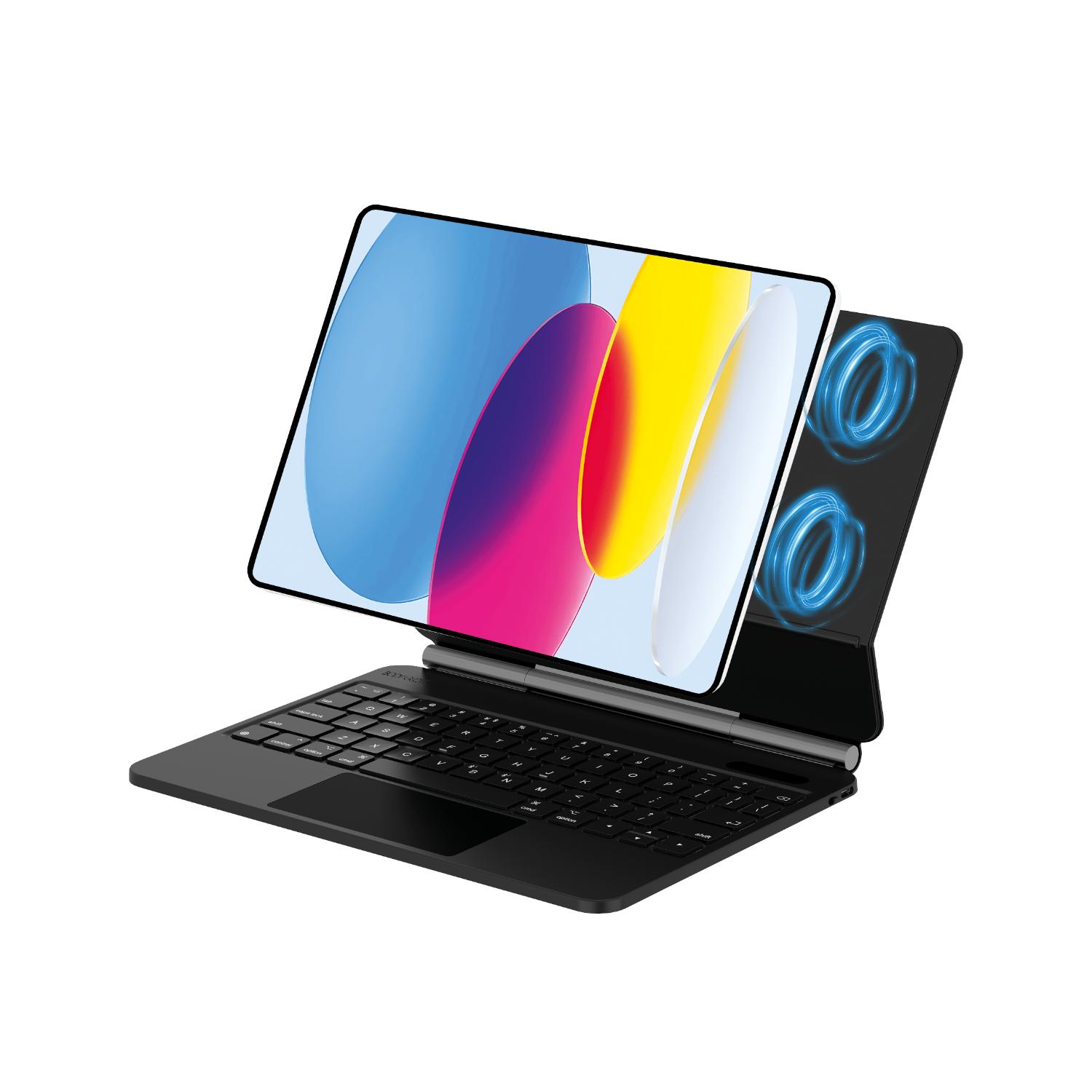 Body Glove Magnetic Wireless Keyboard With Touchpad - Apple iPad 11 (2025) / iPad 10.9 (2022) - Black - Image 28